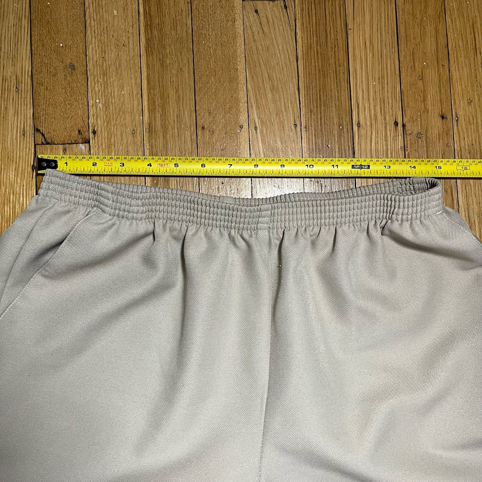 Vintage Alfred Dunner Womens 16P Beige Flat Front Elastic Waist Pant Size 27" / US 4 / IT 40 - 3 Thumbnail