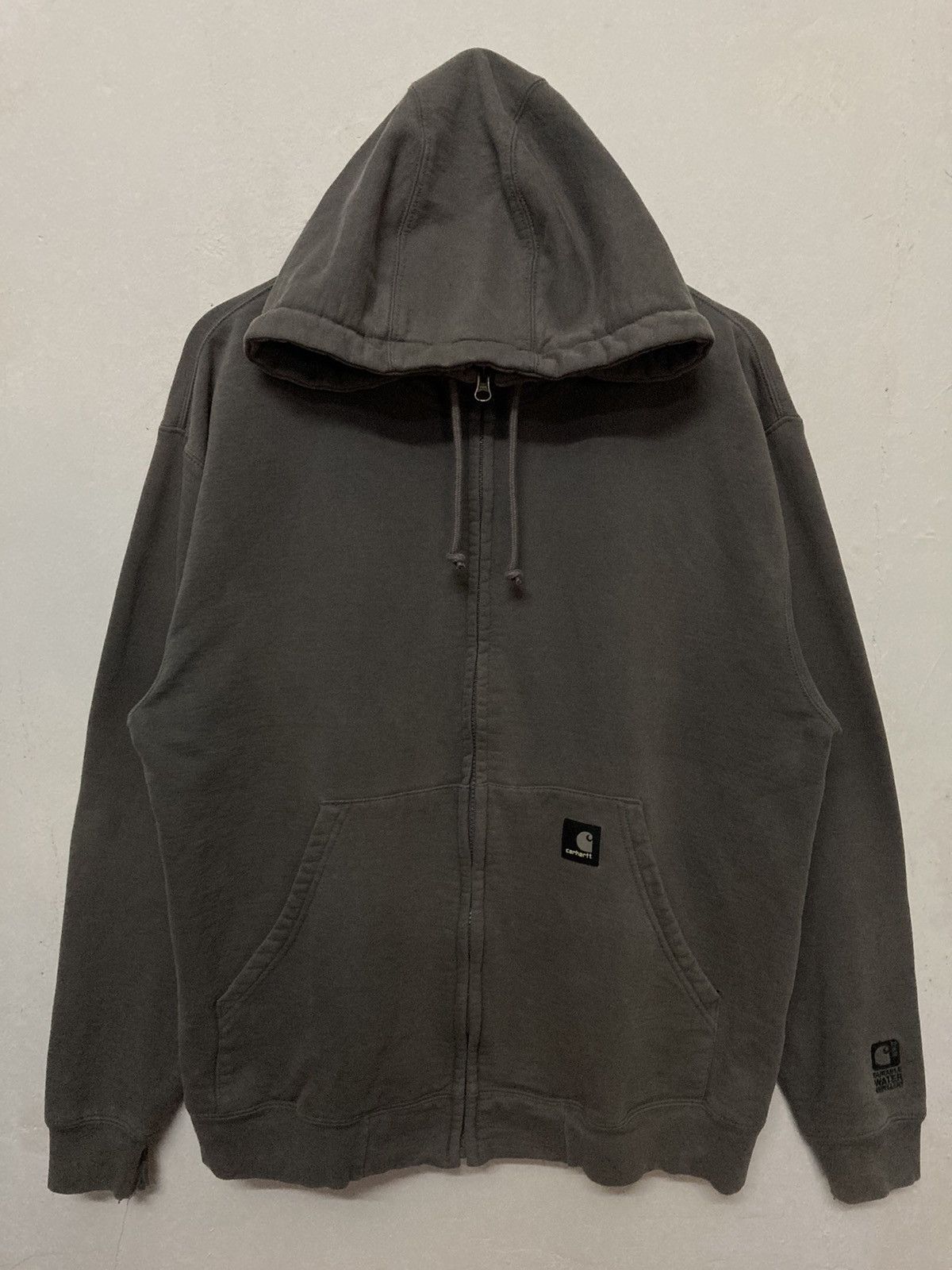 Carhartt Carhatt DWR Back Design Distressed Hoodie Size US L / EU 52-54 / 3 - 1 Thumbnail