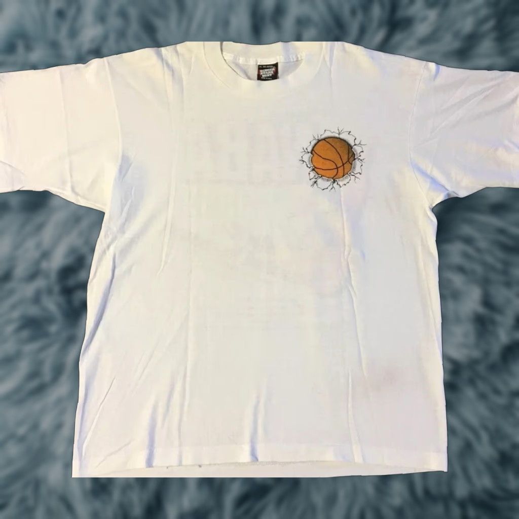 Vintage VINTAGE NABA Inter City Basketball Tournament Shirt M White Short Sleeve Men 90s Grunge Sports College USA Size M Size US M / EU 48-50 / 2 - 1 Thumbnail