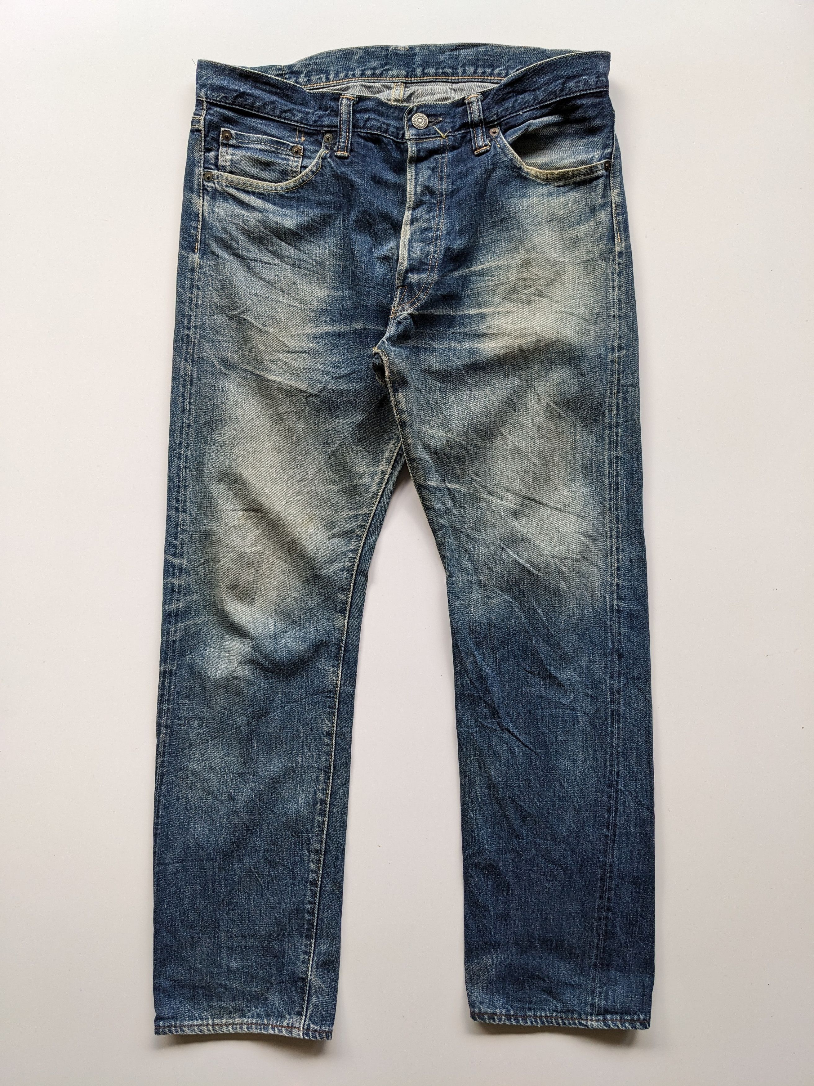 Sugar Cane Sugar Cane faded jeans selvedge jeans Size US 34 / EU 50 - 1 Thumbnail