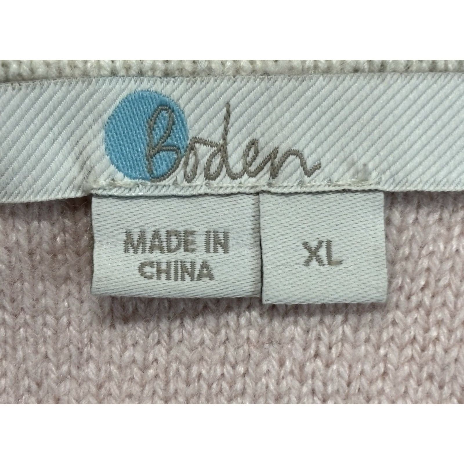 Boden Boden Sweater Womens XL Gray Blush Crew Neck Knit Swing Wool Cashmere Blend Pullover Classic Preppy Shirt? Size XL / US 12-14 / IT 48-50 - 6 Thumbnail