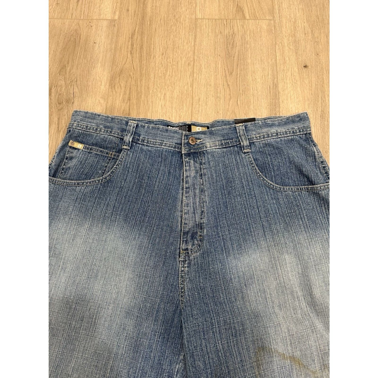 Southpole VINTAGE Southpole Jorts Men 42X16 Denim Shorts Baggy Loose Y2K 90s Grunge Hip Hop Blue 5-Pocket Relaxed Jeans Casual Summer Spring Fall Mens Size US 42 / EU 58 - 4 Thumbnail