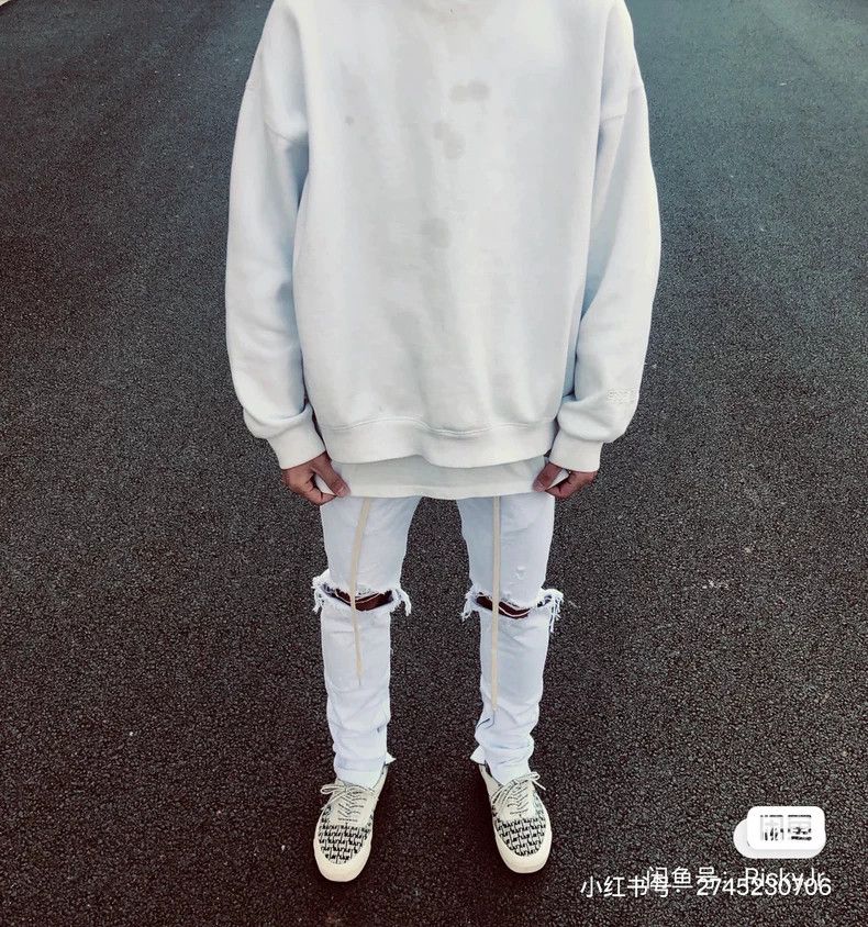 Fear of God Fear of God Co-branded white jeans Size US 34 / EU 50 - 8 Thumbnail