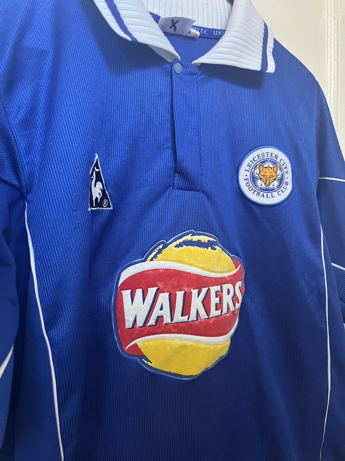 Le Coq Sportif × Vintage RARE Roberto Mancini - Leicester City Home Jersey 2000/2001 Size US M / EU 48-50 / 2 - 6 Thumbnail