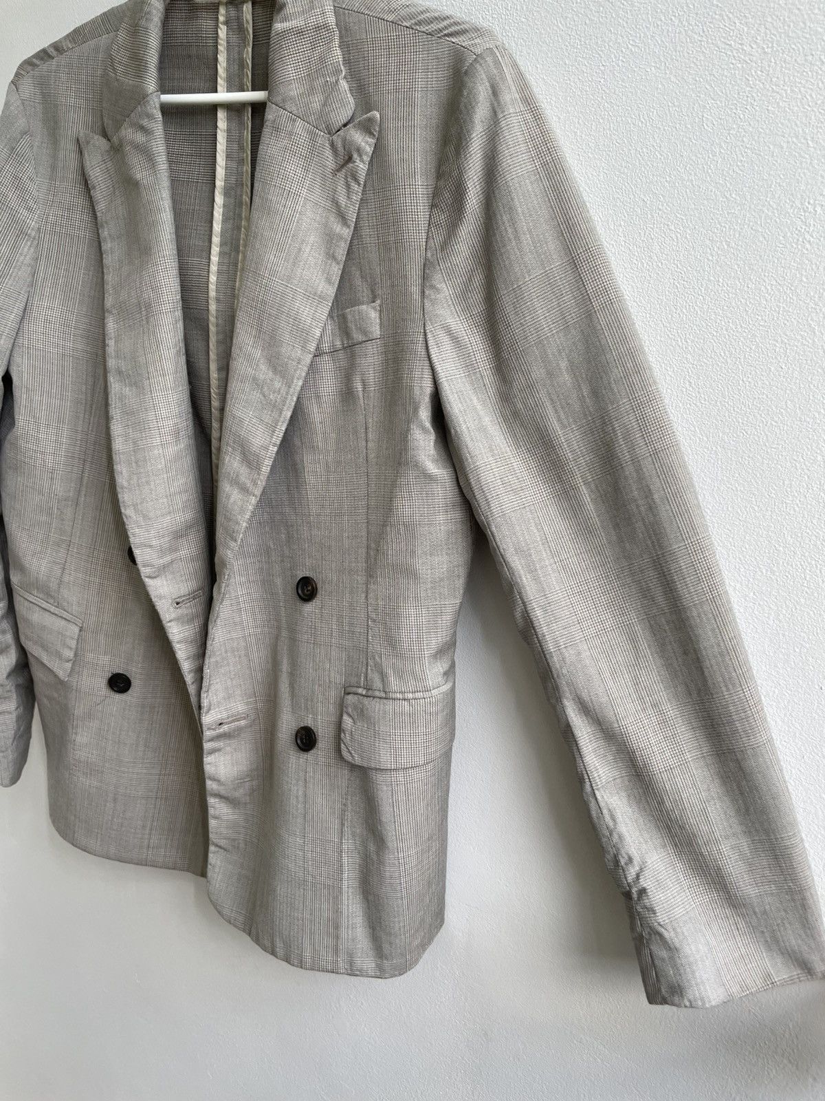 Our Legacy OUR LEGACY Blazer 100% Virgin Wool Beige Tweed Size 46S - 6 Thumbnail
