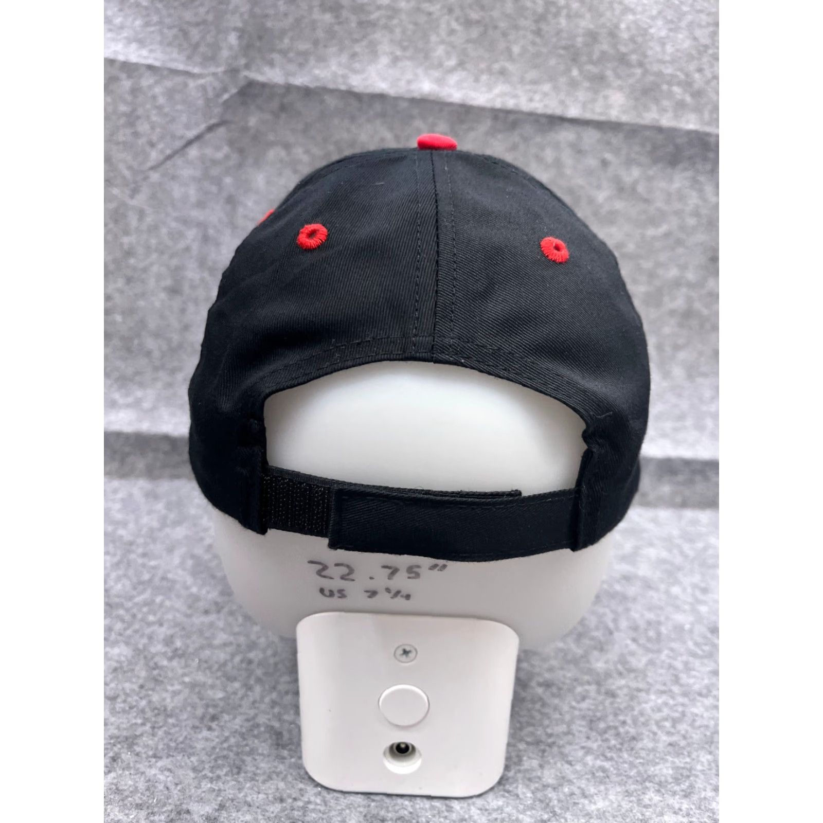 Vintage OTTO Richardson Trucking Hat Cap Strap Back Adult One Size Black Red Poly Blend Baseball Cap Mens Size ONE SIZE - 6 Thumbnail