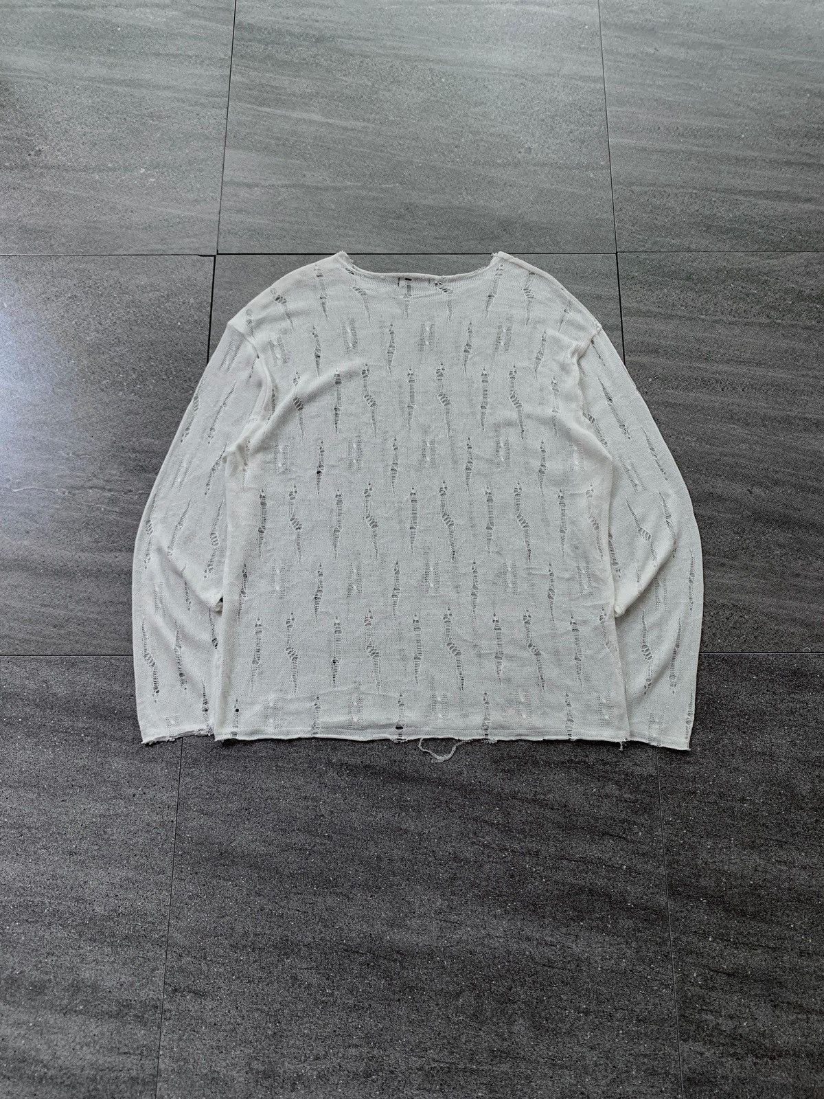 Yohji Yamamoto FREE TAX! Distressed Knitted Sweater Size US M / EU 48-50 / 2 - 4 Thumbnail