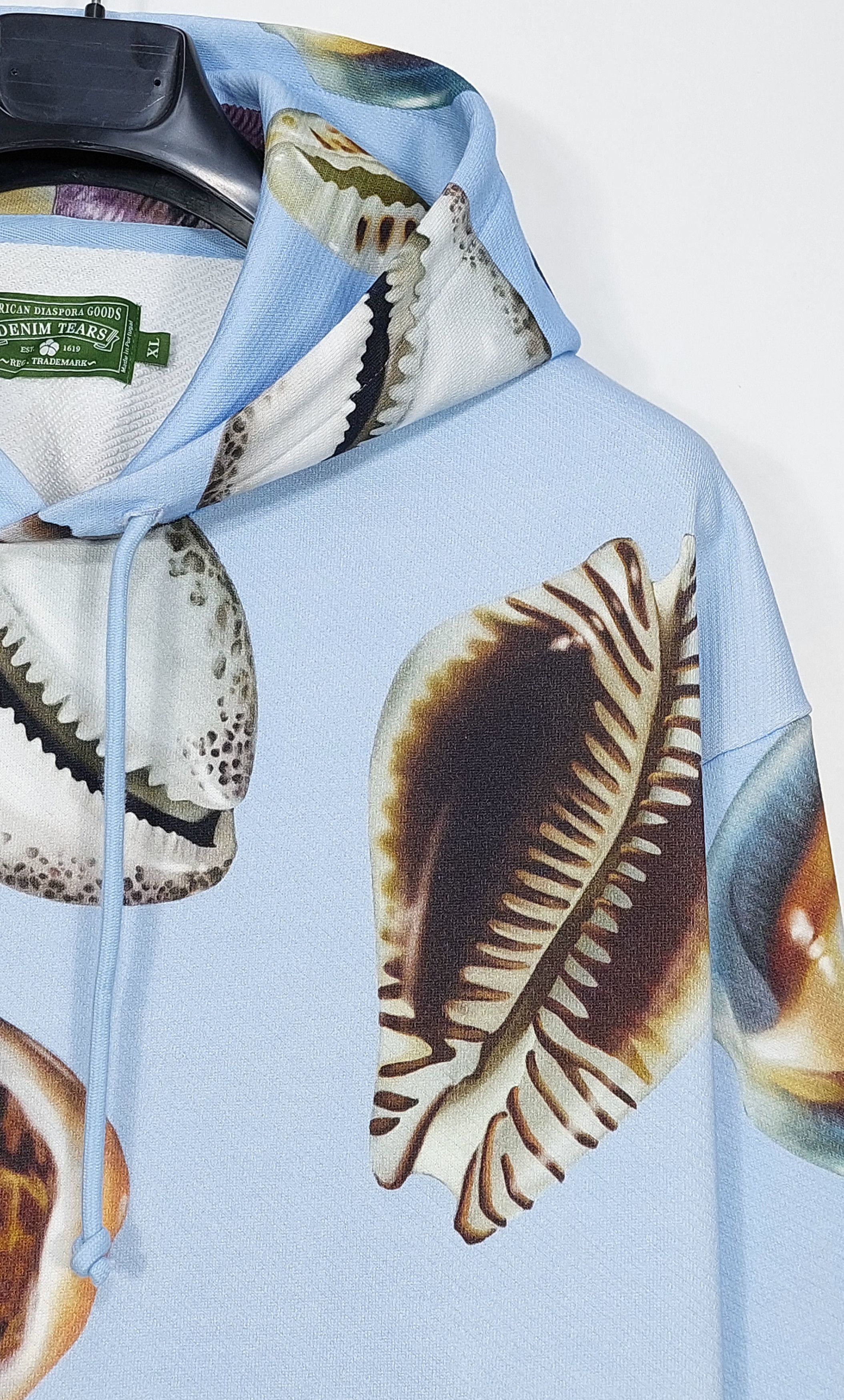 DENIM TEARS shell hoodie - baby blue XL Size US XL / EU 56 / 4 - 9 Thumbnail