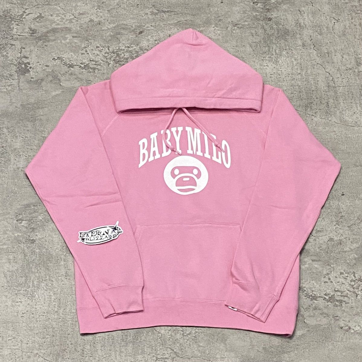 00s BABY MILO ピンク スウェットフーディ　L Pink Baby Milo Hoodie | Grailed
