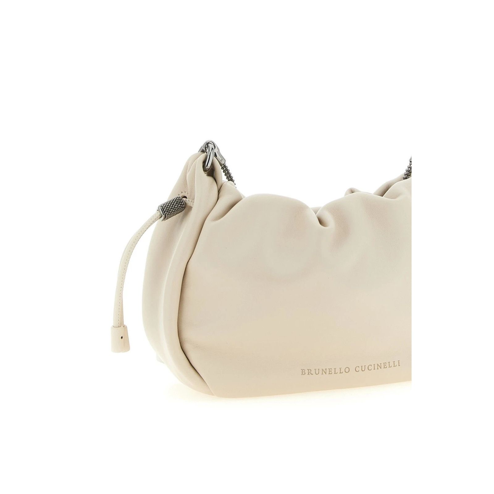 Brunello Cucinelli BRUNELLO CUCINELLI $3200 Mellow Mini Ivory Bucket Bag New Size ONE SIZE - 3 Thumbnail