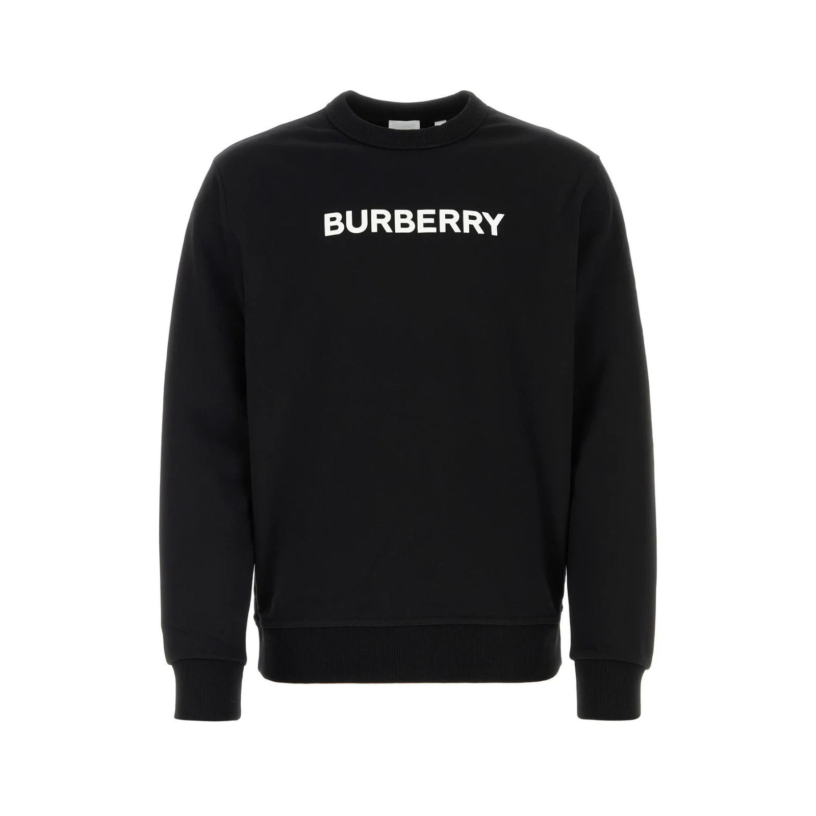 BURBERRY Black Stretch Cotton Oversize Sweater New & Authent