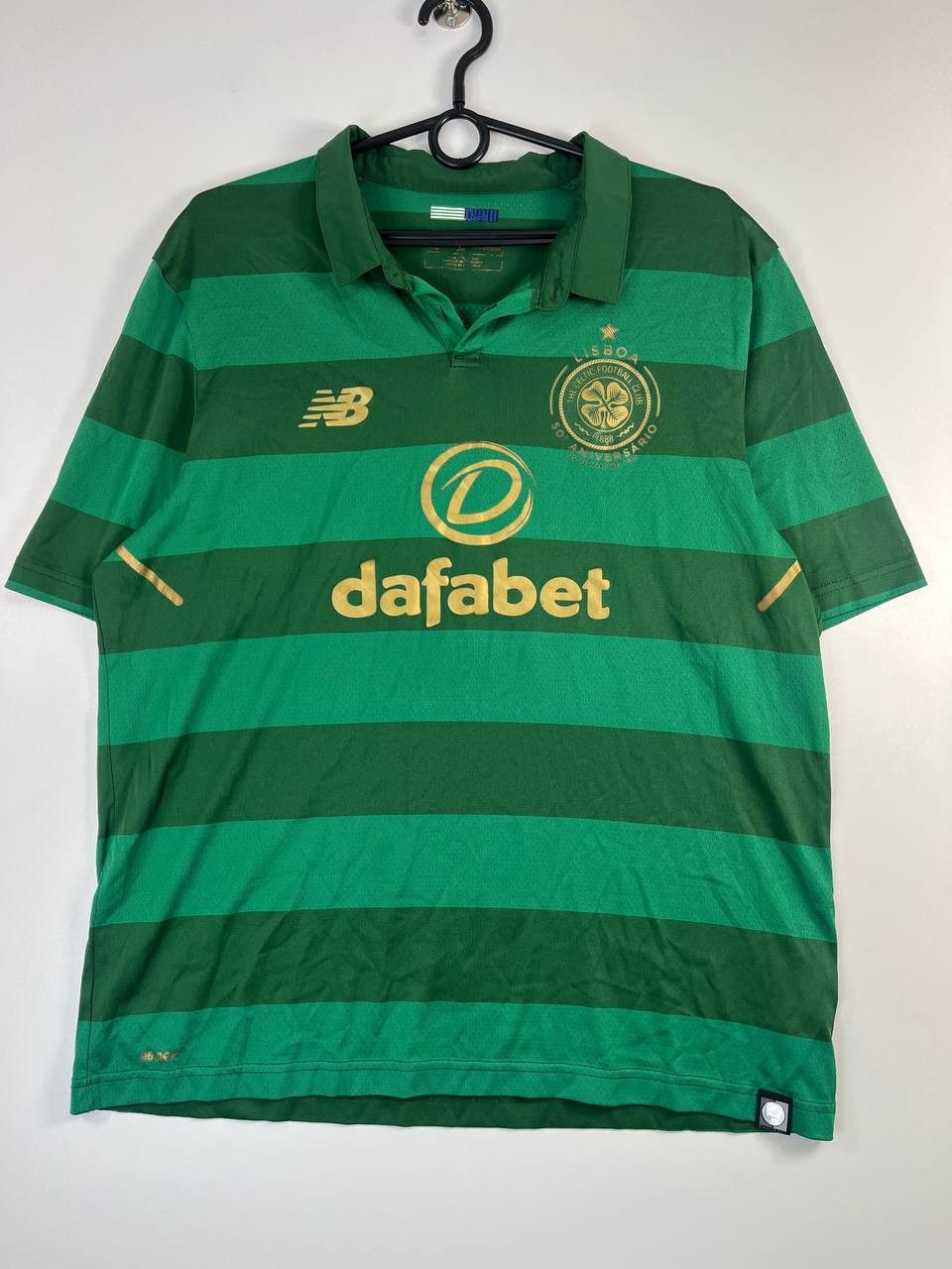 New Balance Celtic 2017 2018 Away Shirt Football Soccer Size L Size US L / EU 52-54 / 3 - 1 Thumbnail