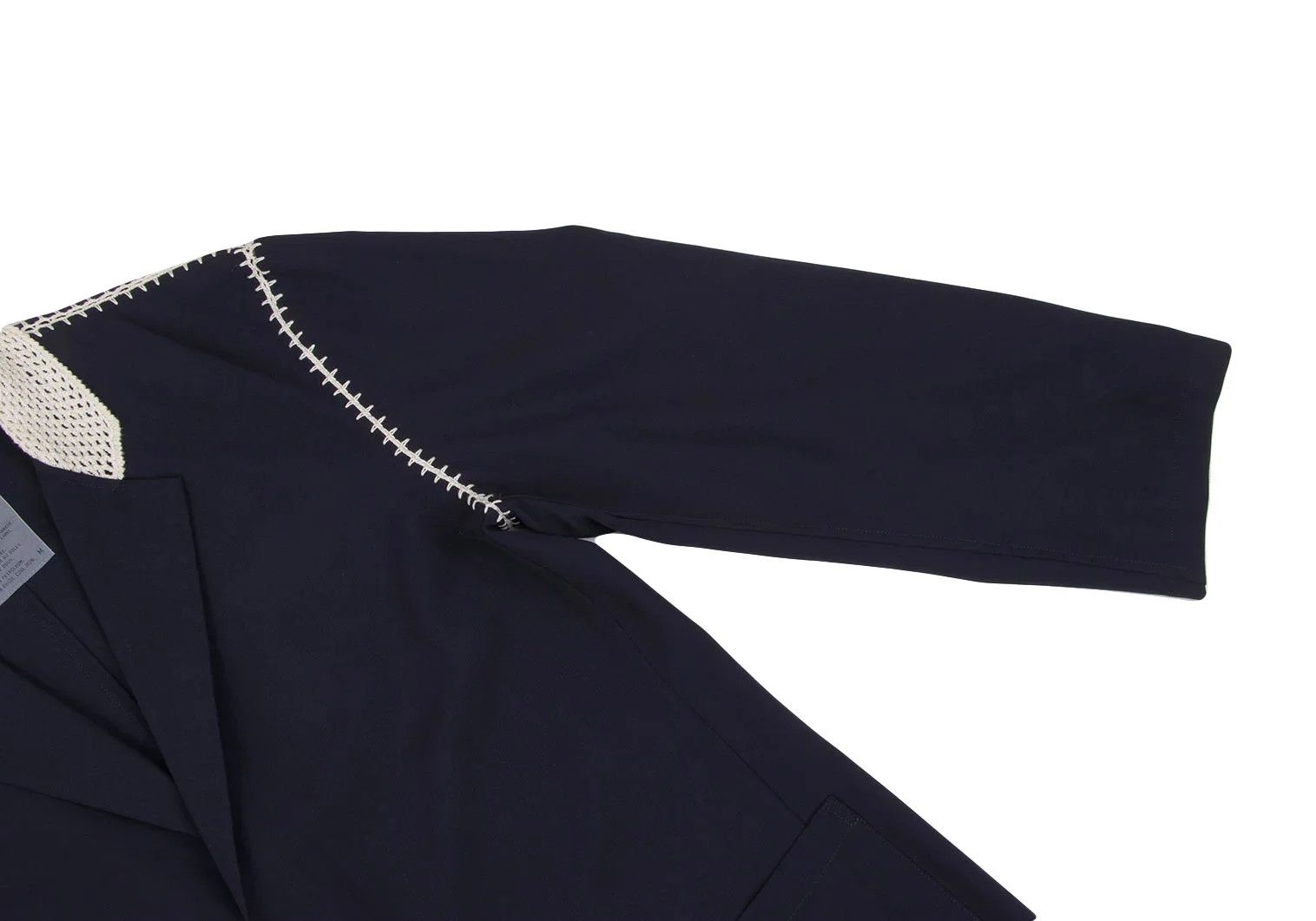 Yohji Yamamoto Yohji Yamamoto Crochet Wool Gabardine Jacket Size US M / EU 48-50 / 2 - 5 Thumbnail