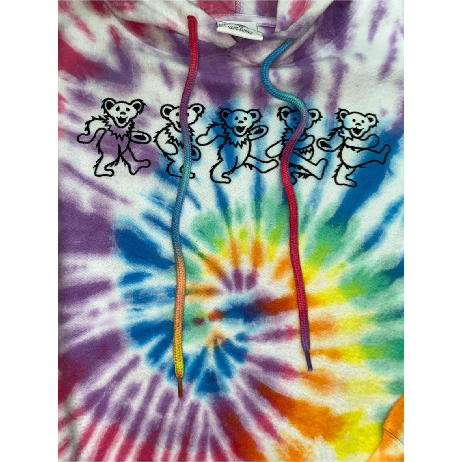 Grateful Dead Official Grateful Dead Tie Dye Super Soft Hoodie Bears MED Size M / US 6-8 / IT 42-44 - 3 Thumbnail