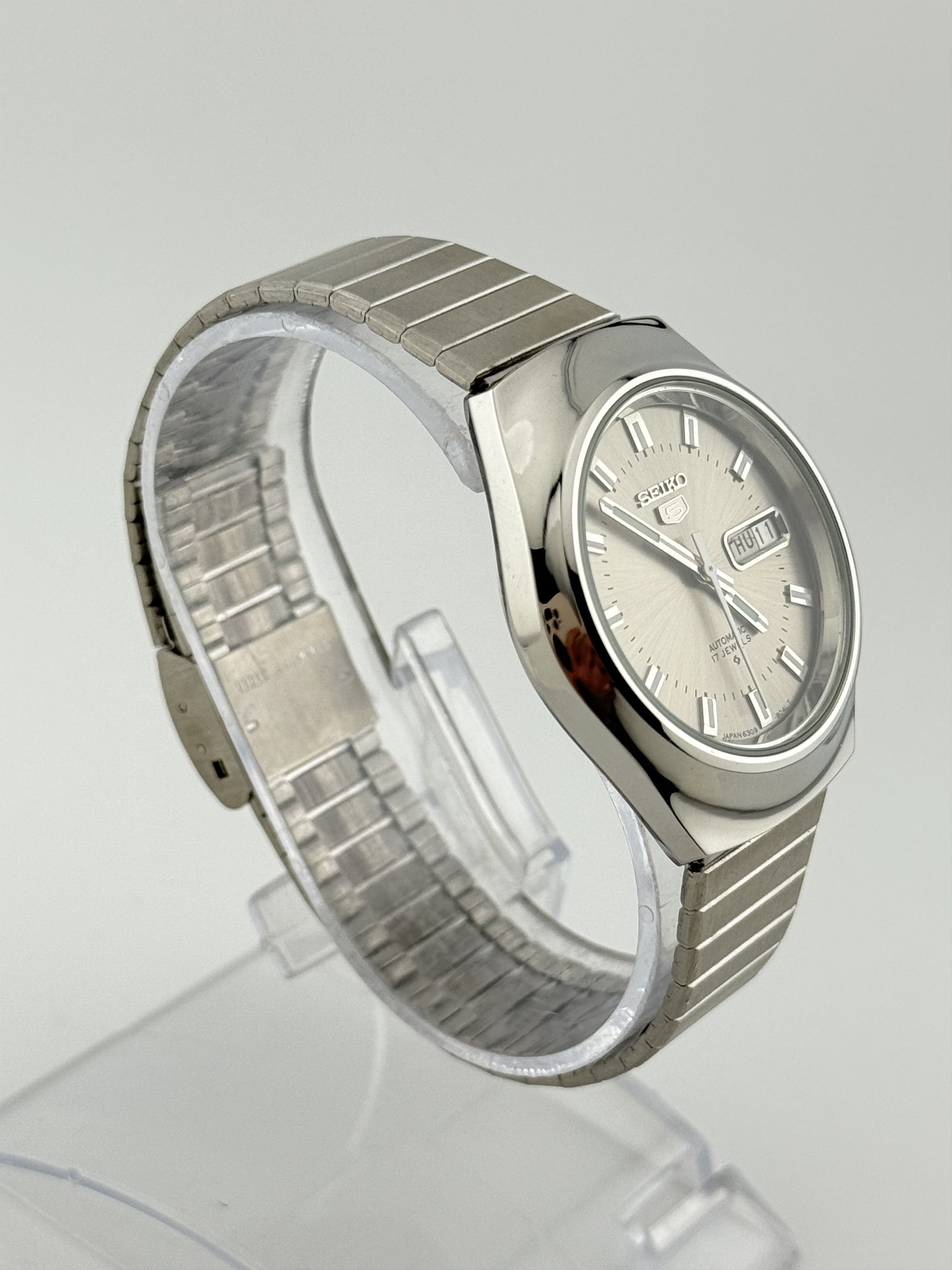 Seiko Vintage Seiko 5 Automatic Gray Dial Watch Men’s Wristwatch Size 36 - 2 Thumbnail