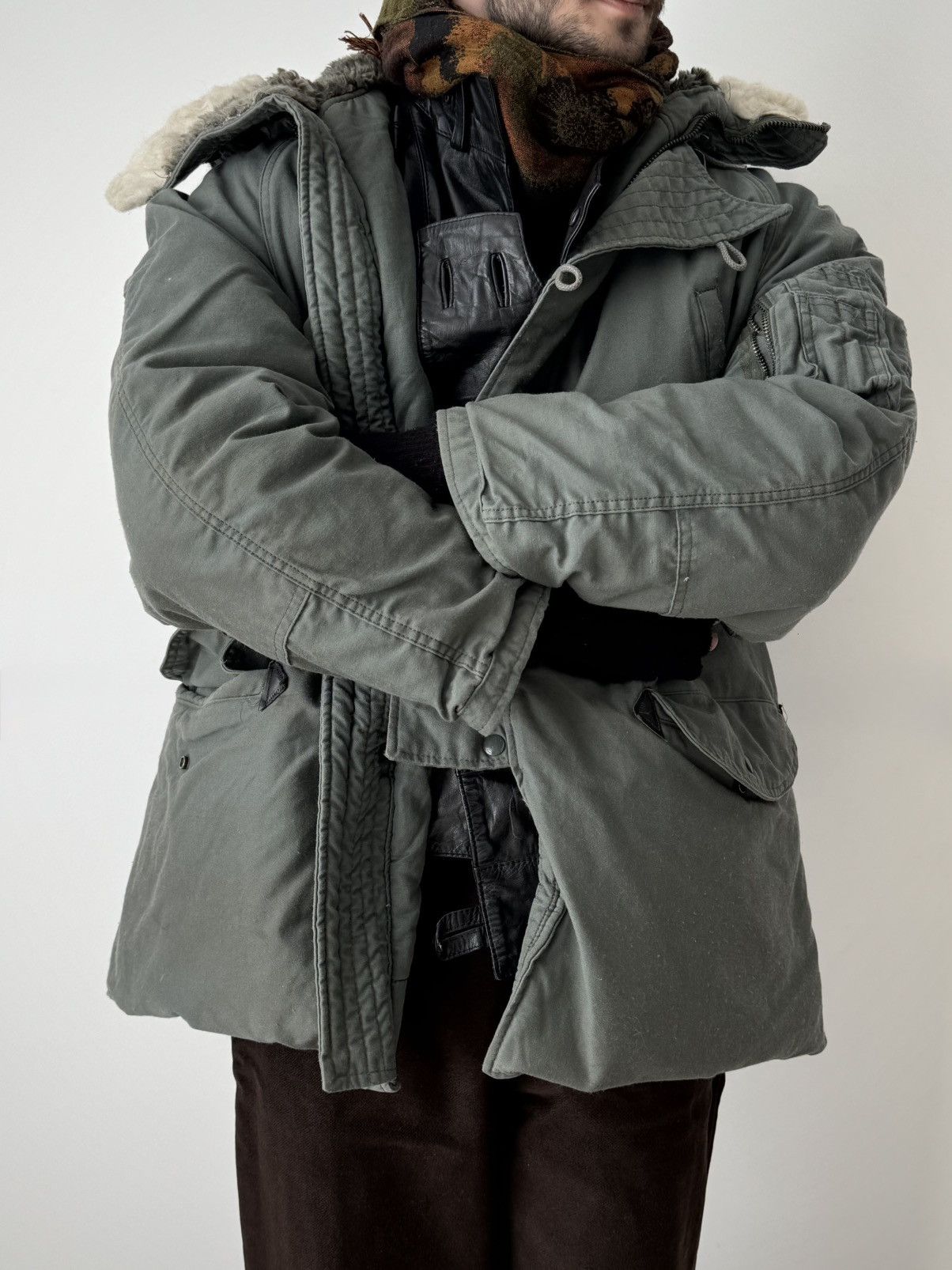Vintage Vintage 1980s USAF N-3B Extreme Cold Weather Parka Jacket Size US M / EU 48-50 / 2 - 2 Thumbnail