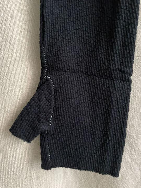 The Viridi-anne Assymetric Scar Stitch Turtleneck - BLACK JP 3 Size US L / EU 52-54 / 3 - 12 Thumbnail