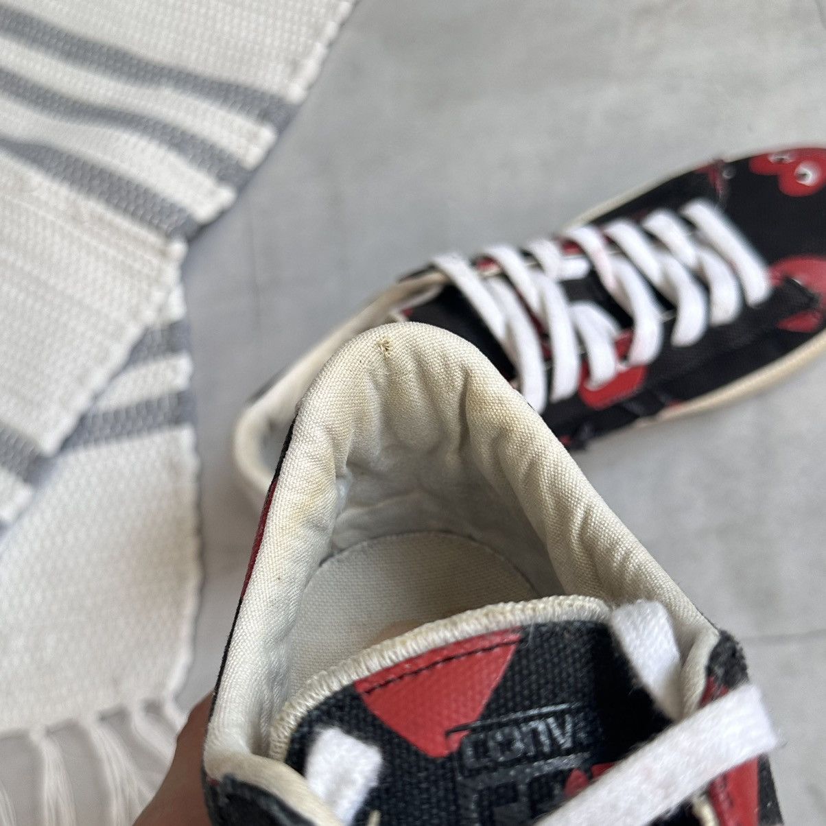 Comme des Garcons PLAY × Converse Vintage Converse x Comme Des Garcons Play CDG Pro Low Shoes Size US 7 / EU 40 - 15 Thumbnail