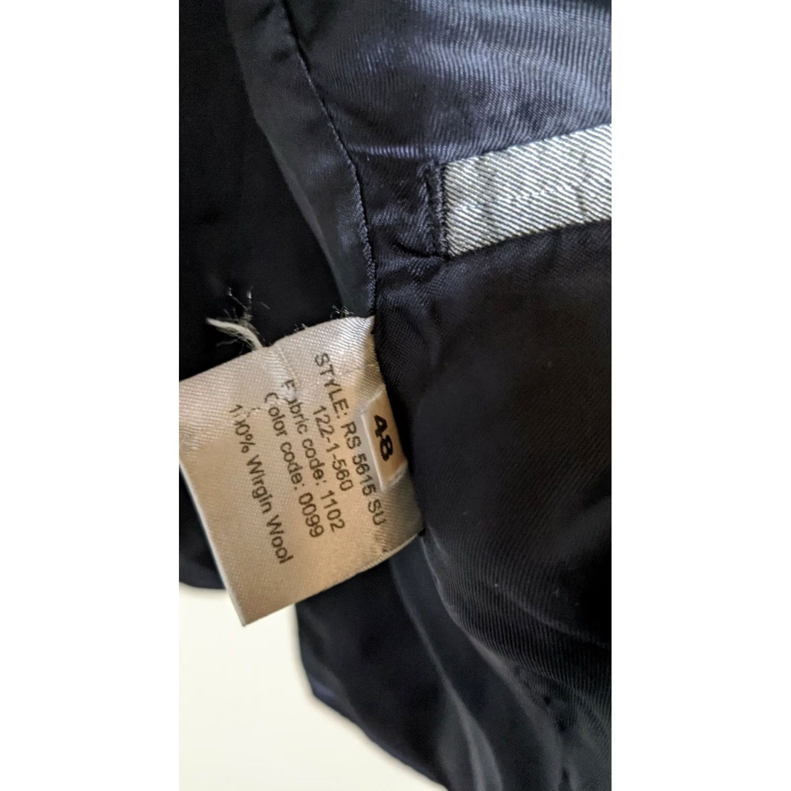 Raf Simons Raf Simons Slim Fit 2 Button Blazer Men 48 Black Pinstripe Lining Cuff Sleeve Visible Tuxedo Fedora Size 48R - 7 Thumbnail