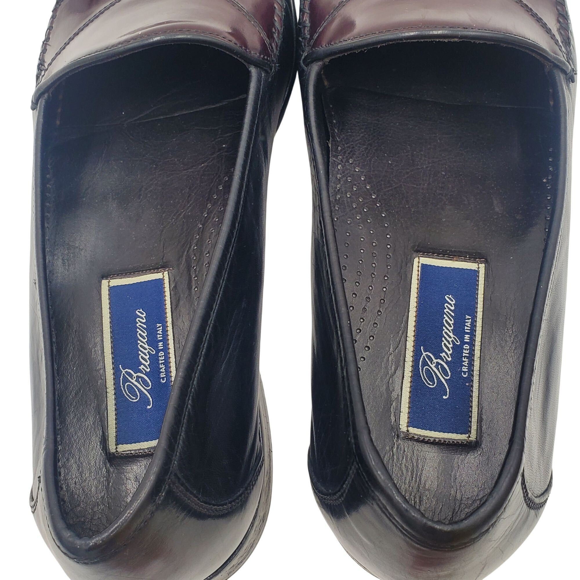 Cole Haan Italy Bragano Cole Haan Mens size 11.5 Black Burgundy Leathe Size US 11.5 / EU 44-45 - 11 Thumbnail