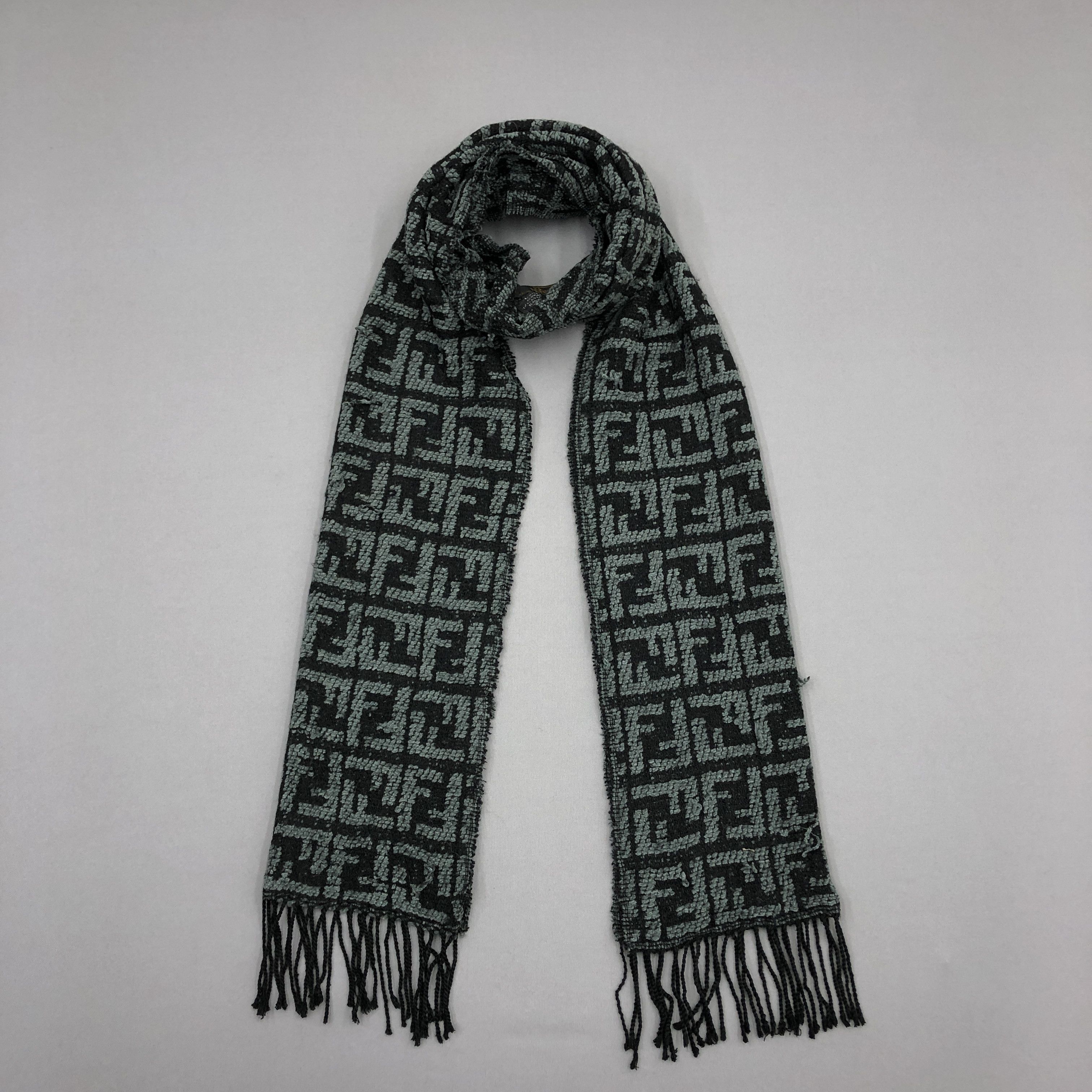 Fendi Vintage Fendi Scarf Muffler FF Monogram Roma Wool Scarves Size ONE SIZE - 1 Thumbnail