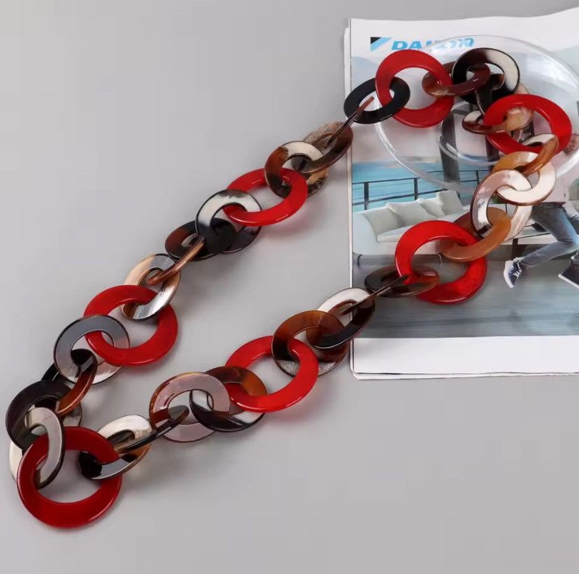 Other Trendy Colorful Link Chain Necklace Size ONE SIZE - 3 Thumbnail