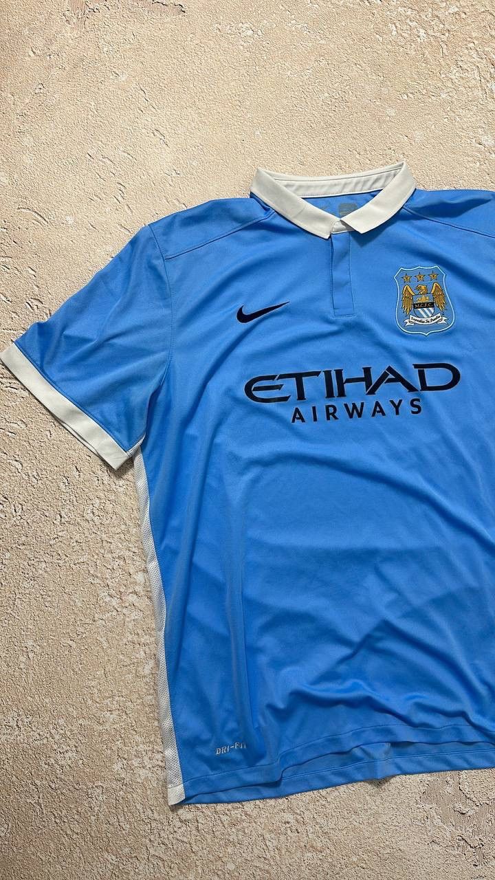 Vintage Manchester City distressed jersey soccer Size US XL / EU 56 / 4 - 2 Thumbnail