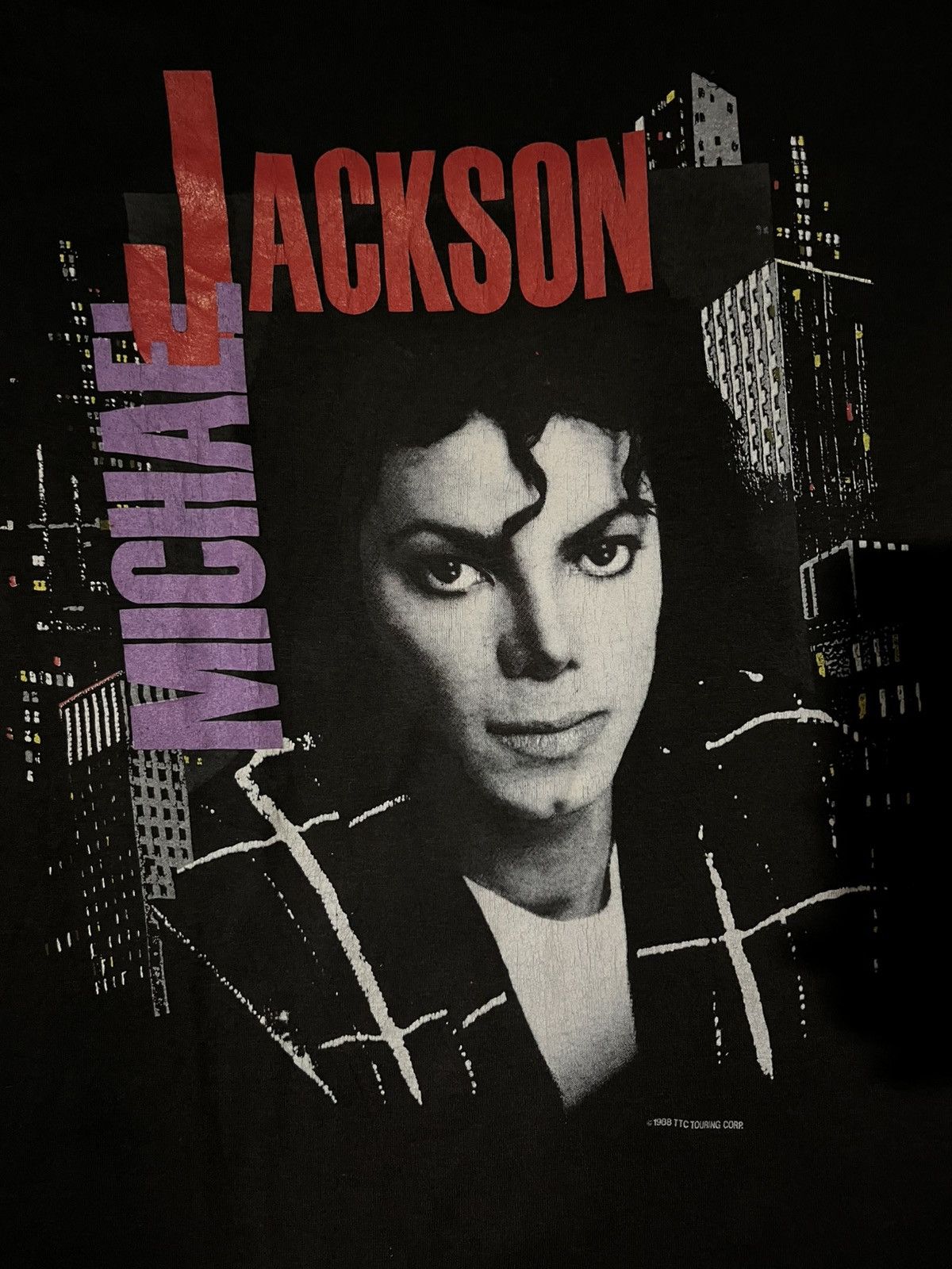 Michael Jackson × Vintage Vintage Michael Jackson Bad Tour 88 Tee Size US L / EU 52-54 / 3 - 1 Thumbnail