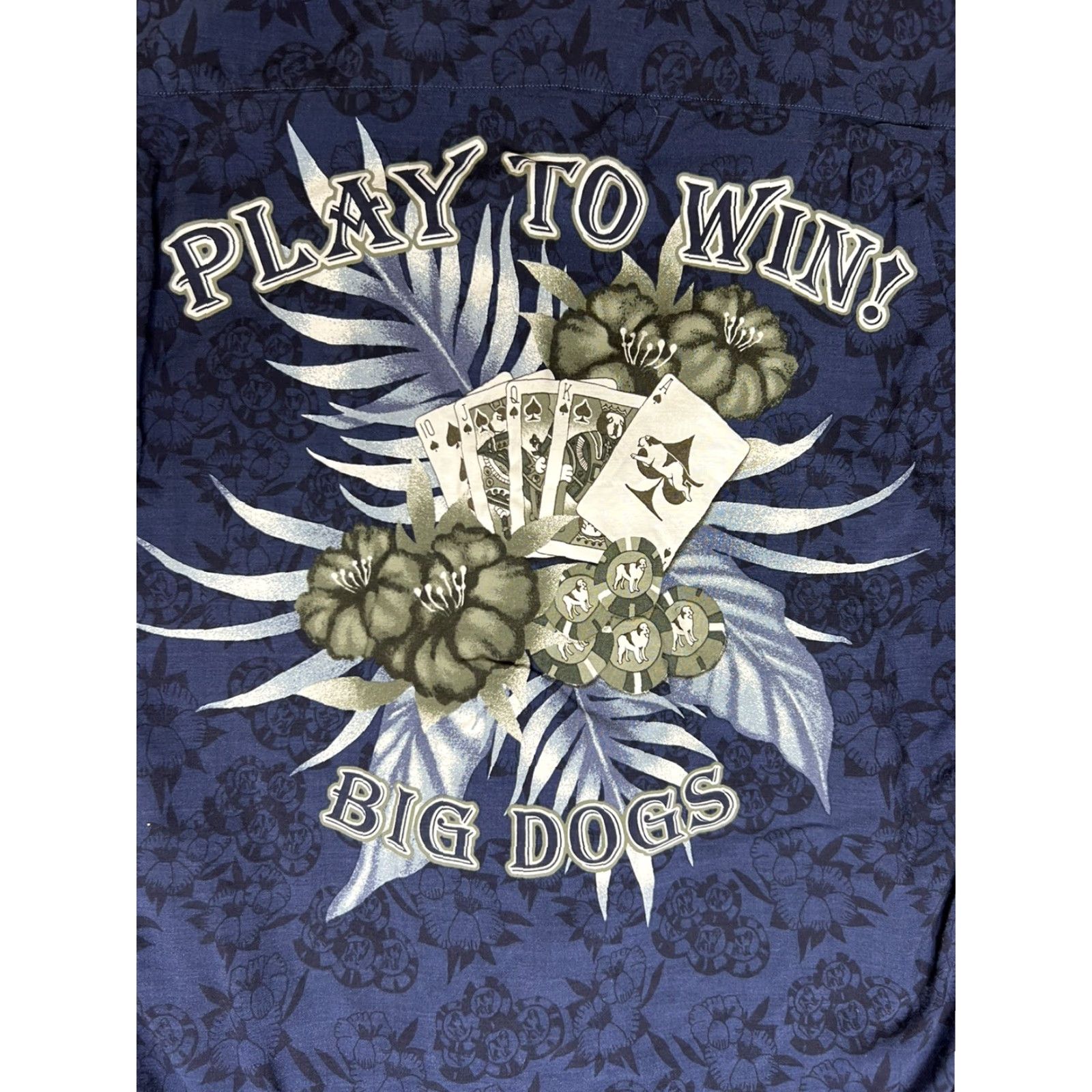 Big Dogs VINTAGE Big Dogs Hawaiian Button-Up Shirt L Blue Floral Short Sleeve Men Button-Down Collared Regular Size US L / EU 52-54 / 3 - 8 Thumbnail