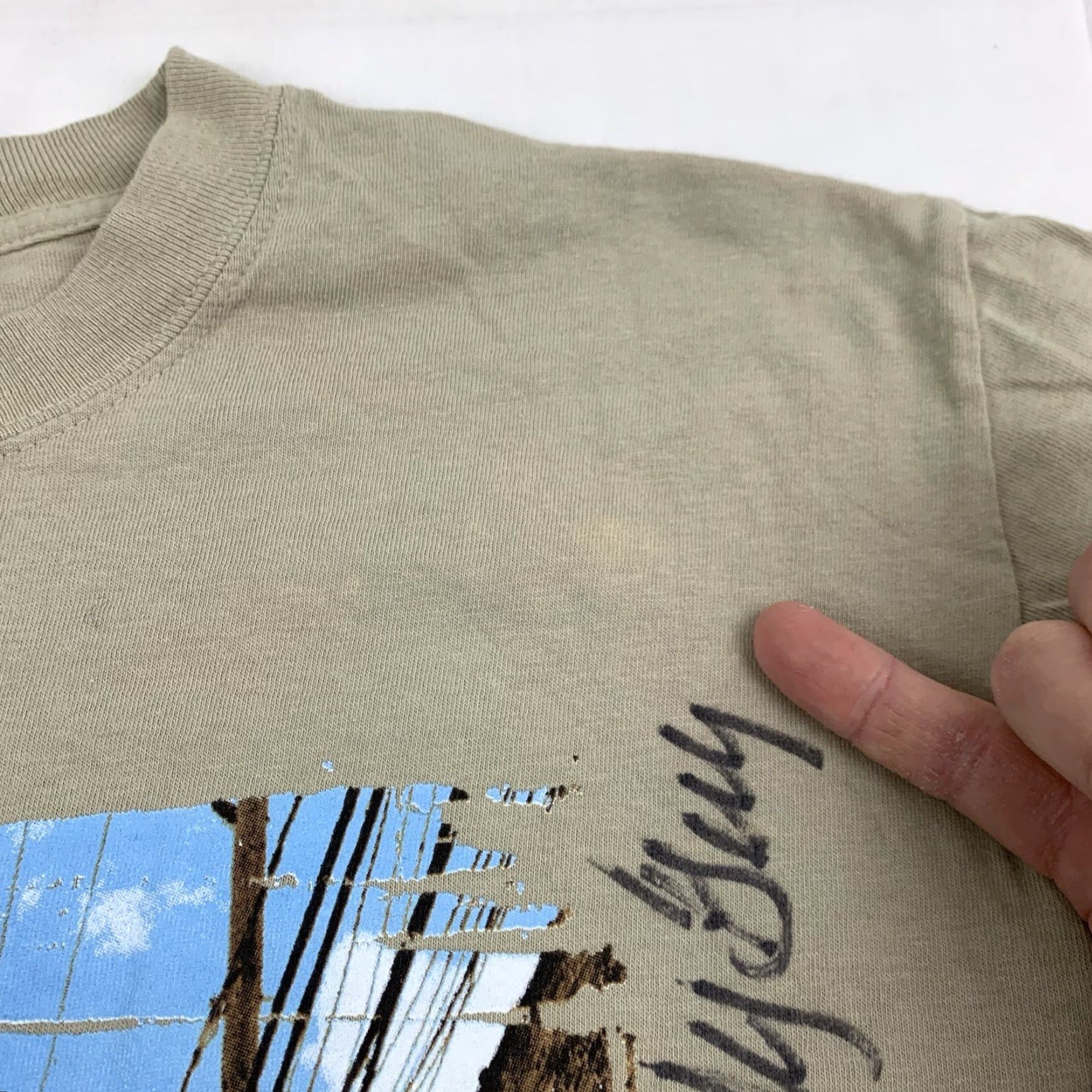 Vintage VINTAGE Buddy Guy Shirt Adult M Tan Signed Blues Singer 2005 Tour Guitar Shirt Blues Music Band Mens M Size US M / EU 48-50 / 2 - 4 Thumbnail