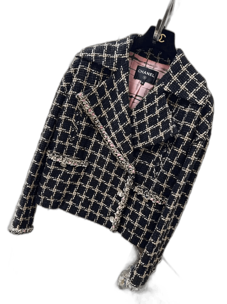 Chanel Chanel Spring Summer Black and Brown Jacket Size M / US 6-8 / IT 42-44 - 1 Thumbnail