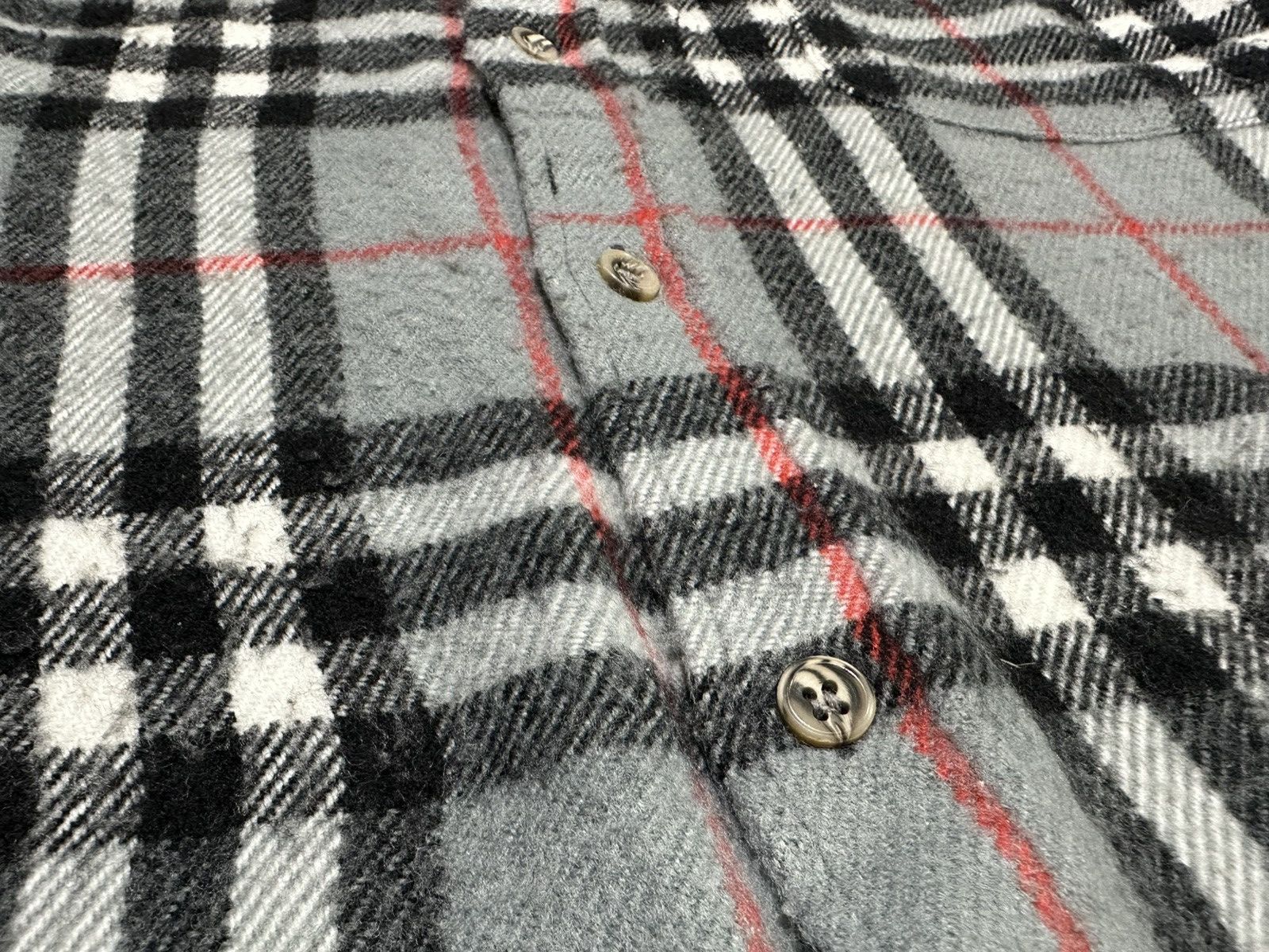 Japanese Brand 🔥Vintage Japanese Nova Check Wool Shirt Ls Size US XL / EU 56 / 4 - 6 Thumbnail