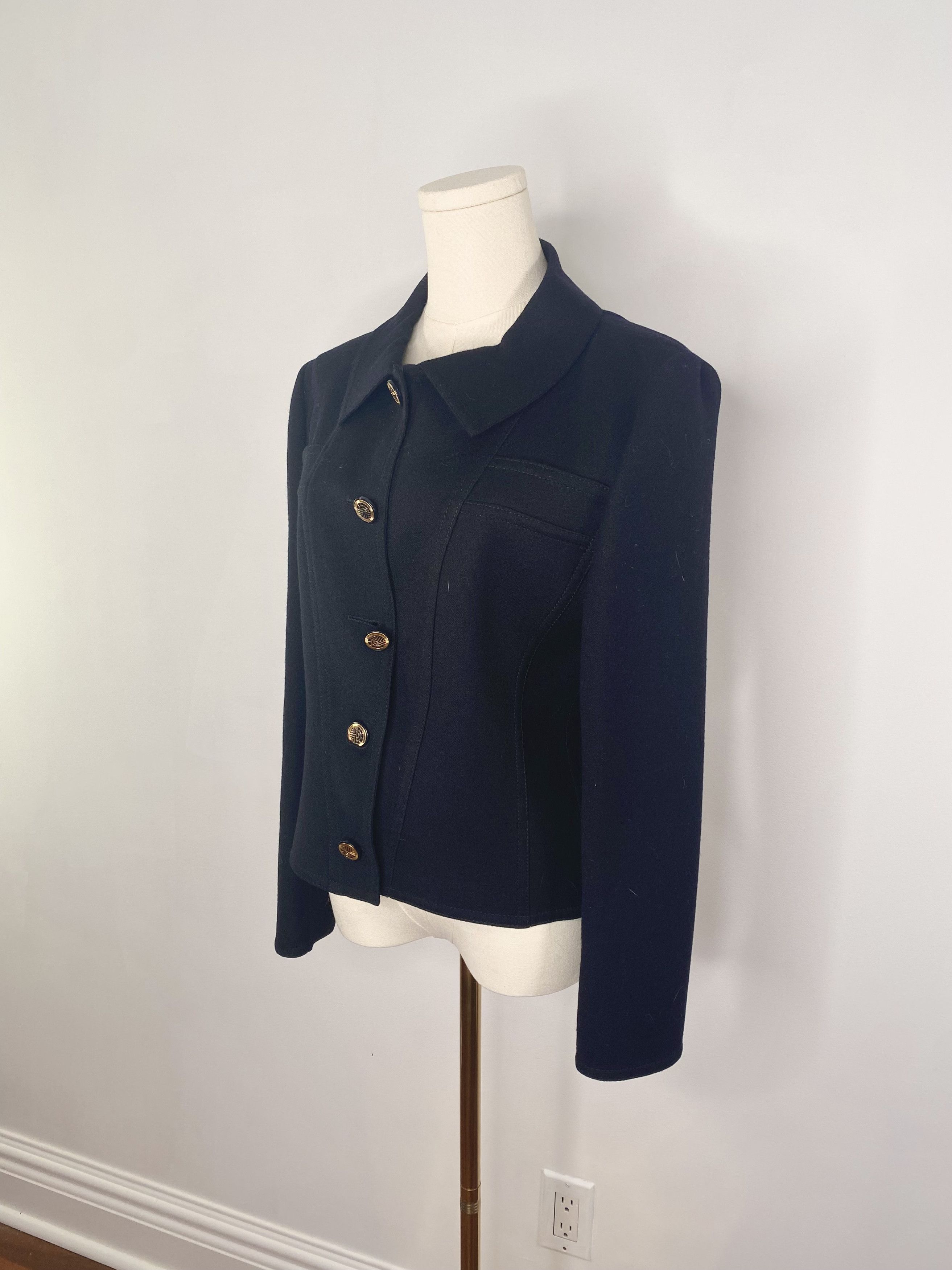 Louis Feraud Louis Feraud - Black Jacket Size S / US 4 / IT 40 - 5 Thumbnail