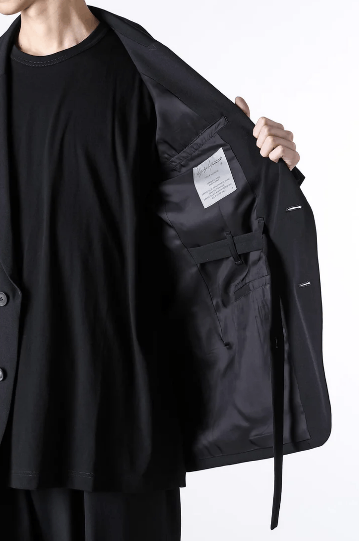 Yohji Yamamoto Yohji Yamamoto Pour Homme 19AW - W/Gabardine Belted Jacket Size US L / EU 52-54 / 3 - 6 Thumbnail