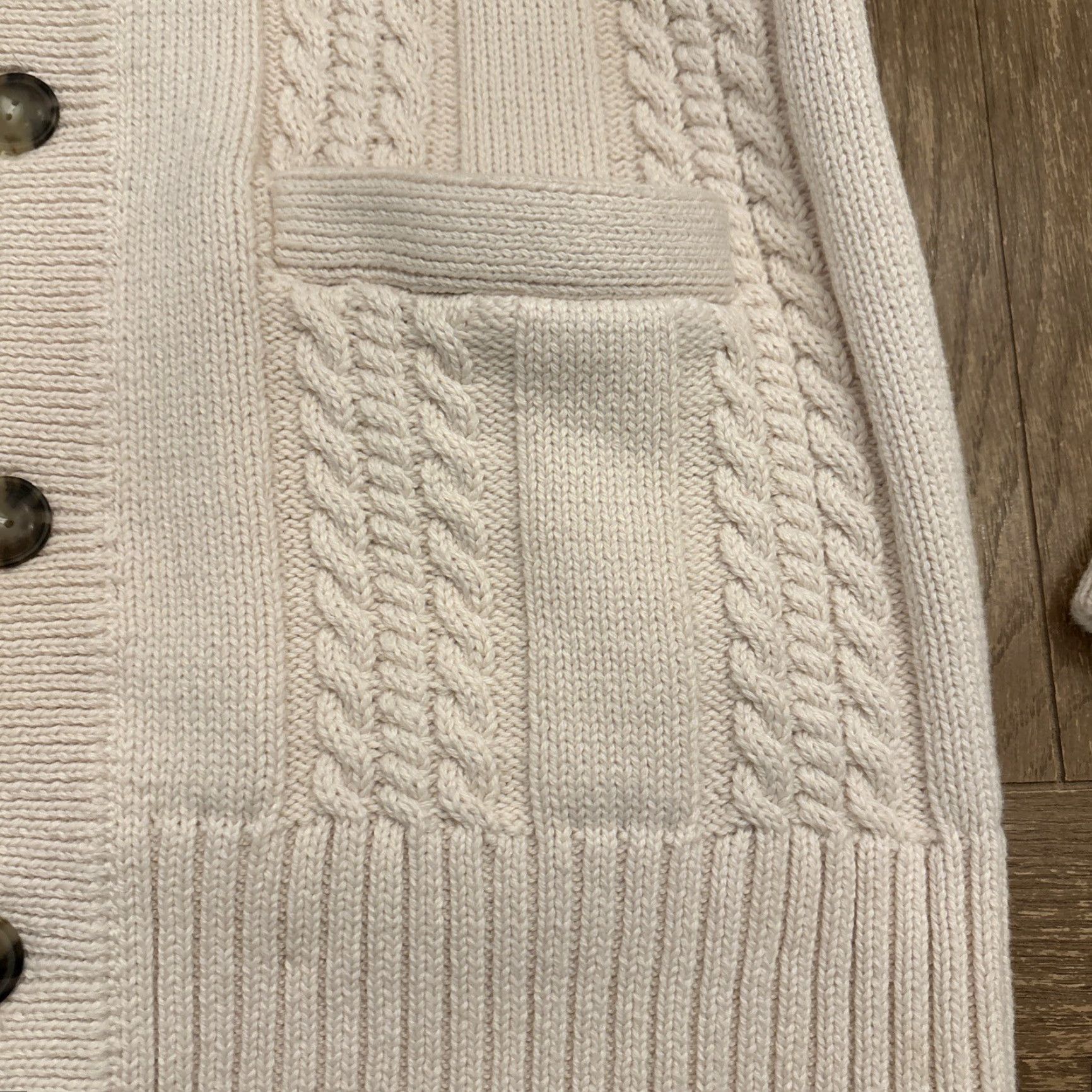J.Crew J.CREW Heritage Cotton Cardigan Sweater Men L White Cauliflower White EUC Brand Mens Regular Knit Crew Neck Long Sleeve Vintage: No Size US L / EU 52-54 / 3 - 3 Thumbnail