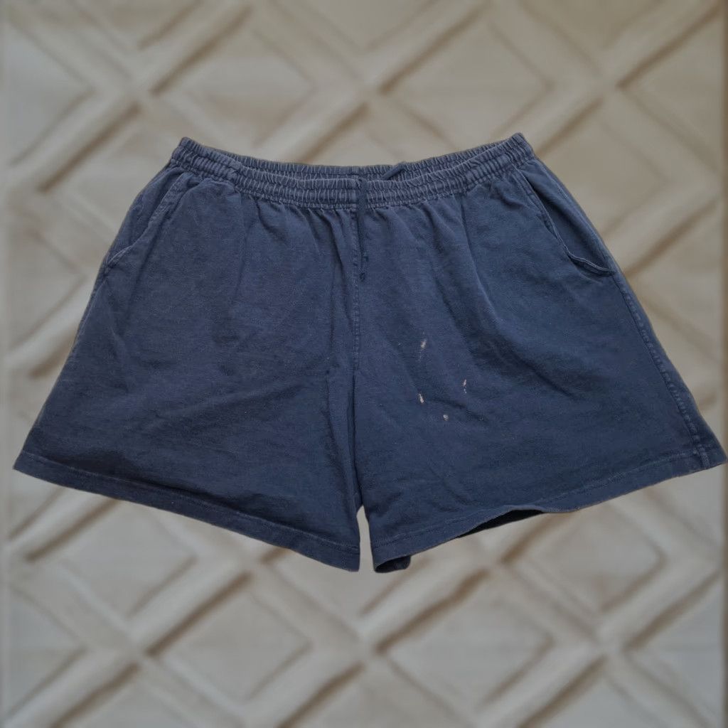 Hanes Hanes Sweatshorts Mens 2XL Blue Casual Comfort Pockets 7" Inseam Size US 39 - 1 Thumbnail