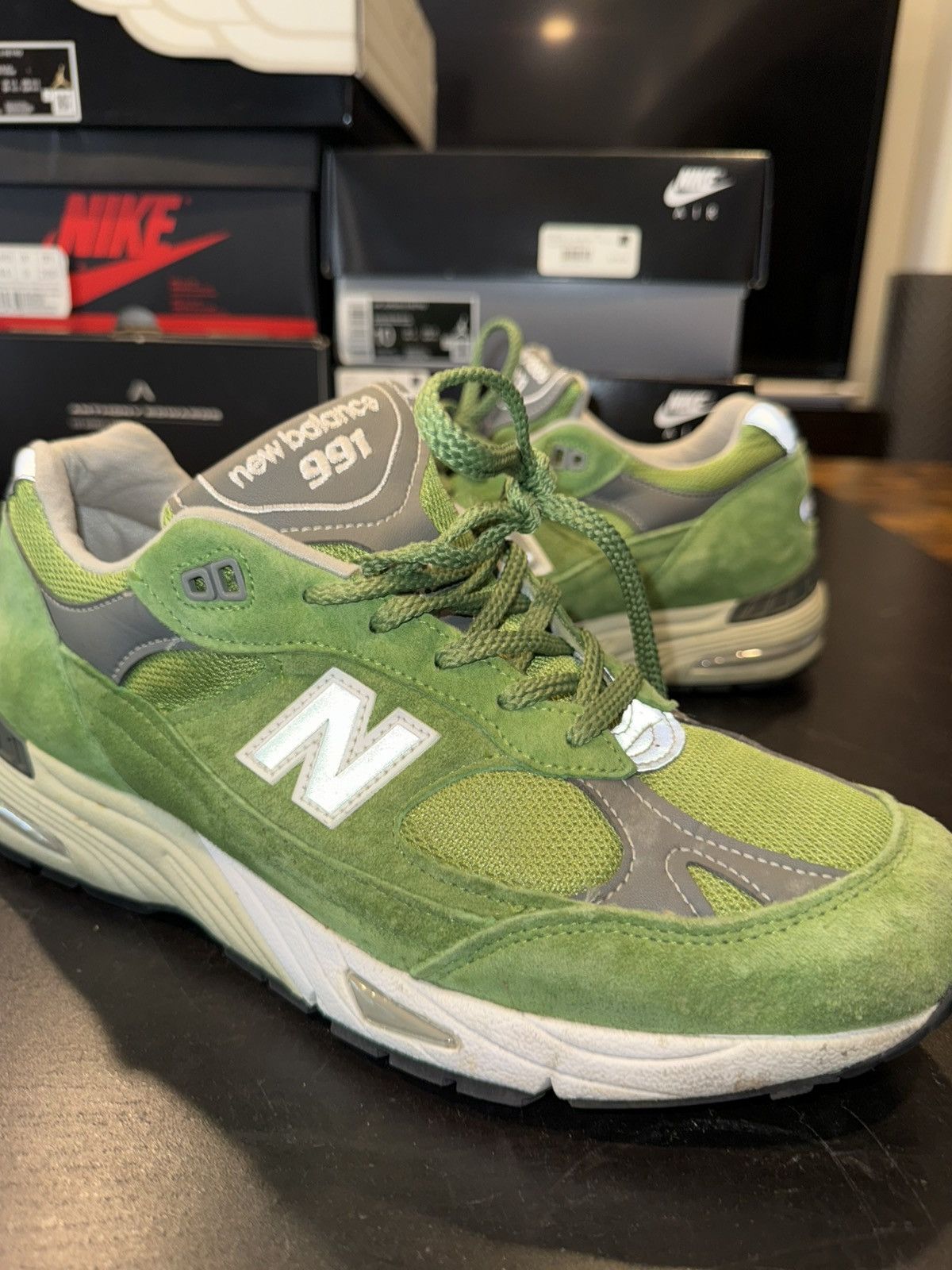 New Balance New Balance 991 Made in UK Bright Green US10 Size US 10 / EU 43 - 14 Thumbnail