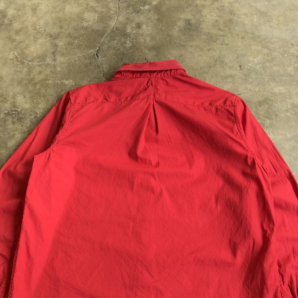 Balmain 🇫🇷 Balmain Paris Red Button Down “B” Patch Logo Luxury Size US M / EU 48-50 / 2 - 11 Thumbnail