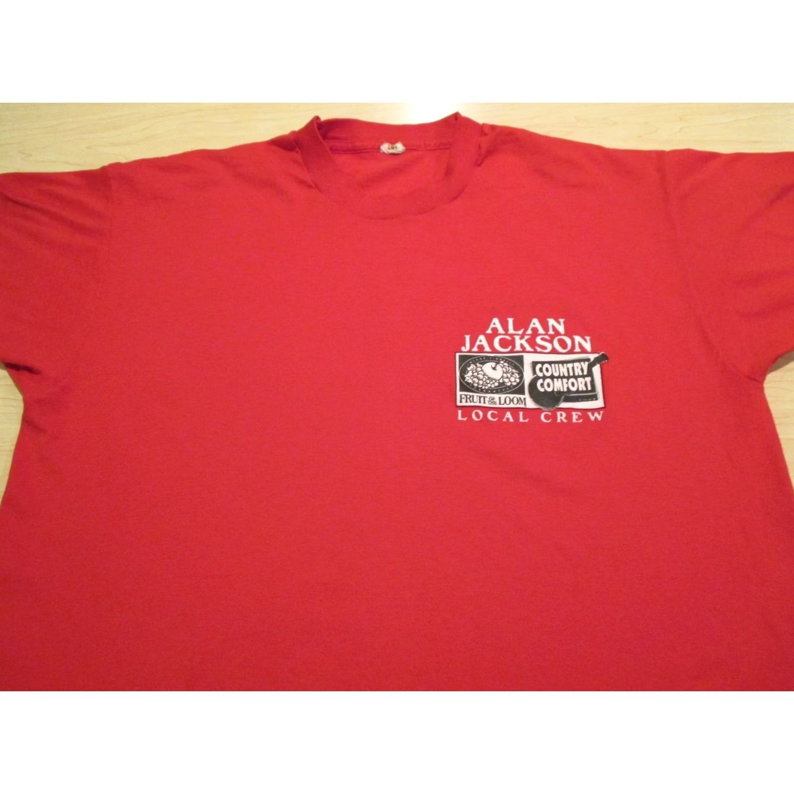 Vintage vtg 90s ALAN JACKSON COUNTRY COMFORT CONCERT CREW T-Shirt XL tour RED Cowboys Size US XL / EU 56 / 4 - 3 Thumbnail