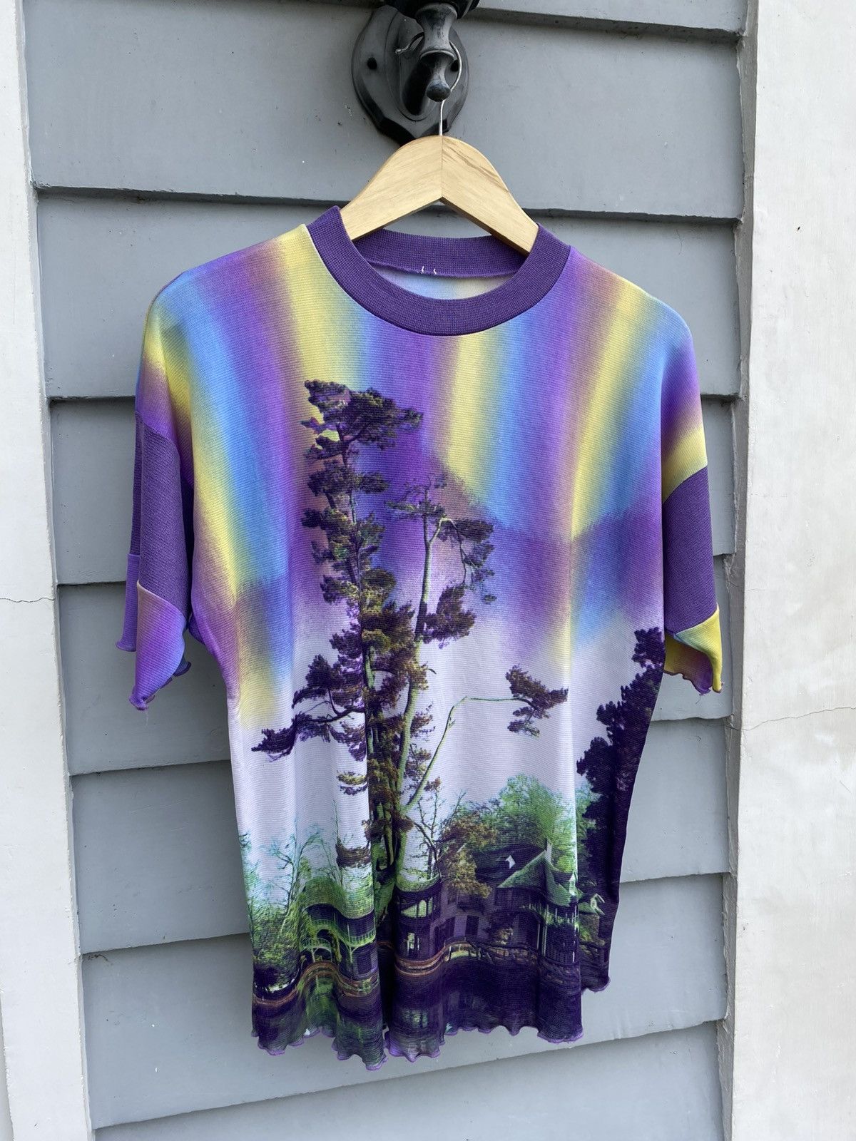 Japanese Brand × Vintage Japanese All Over Print Style Psychedelic Photograph Size XL / US 12-14 / IT 48-50 - 1 Thumbnail