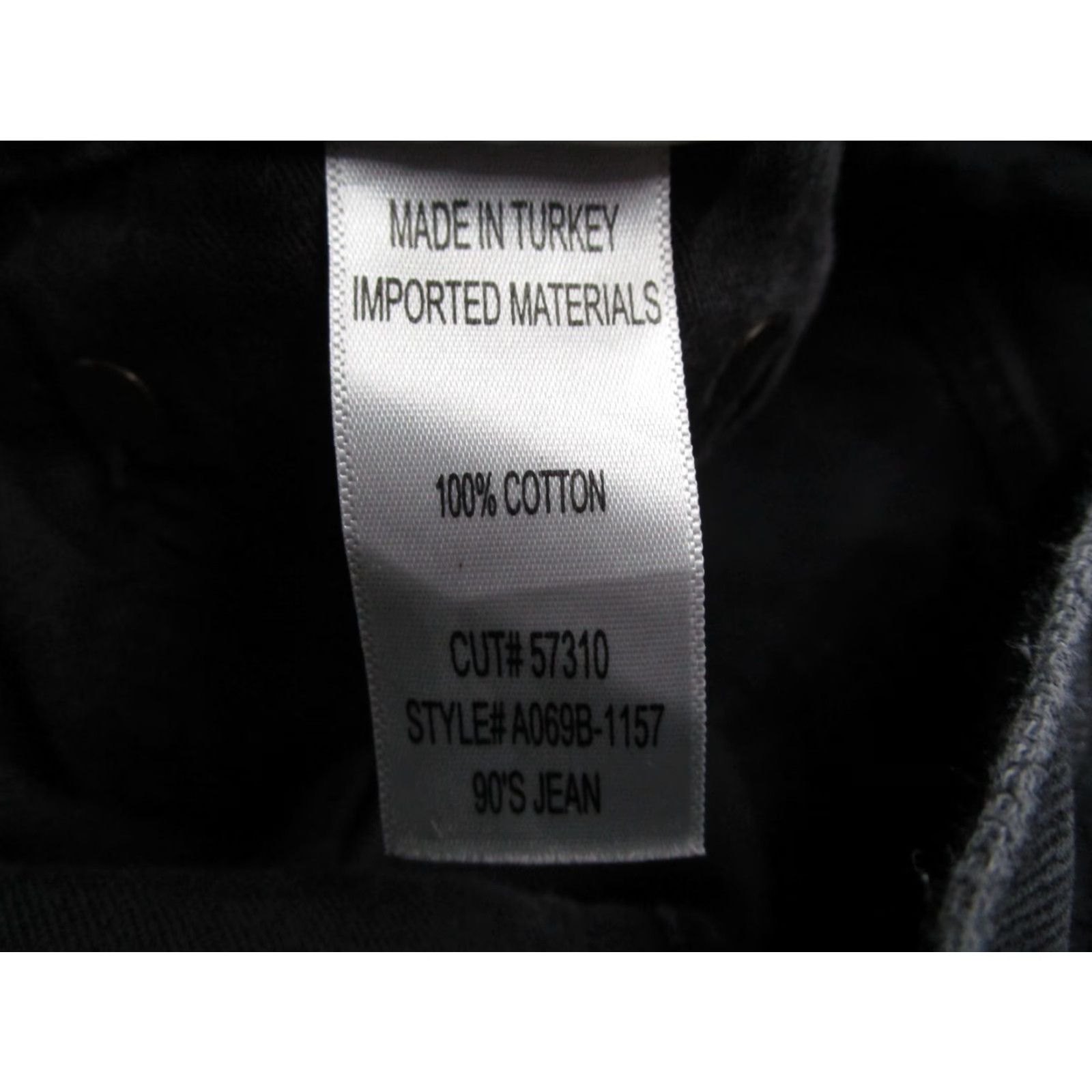 Agolde AGOLDE Jeans Women 25 Black 90s Mid Rise Straight Leg Denim Pants Size 25x28-Inch Cotton Womens Size 42" / US 20 - 3 Thumbnail