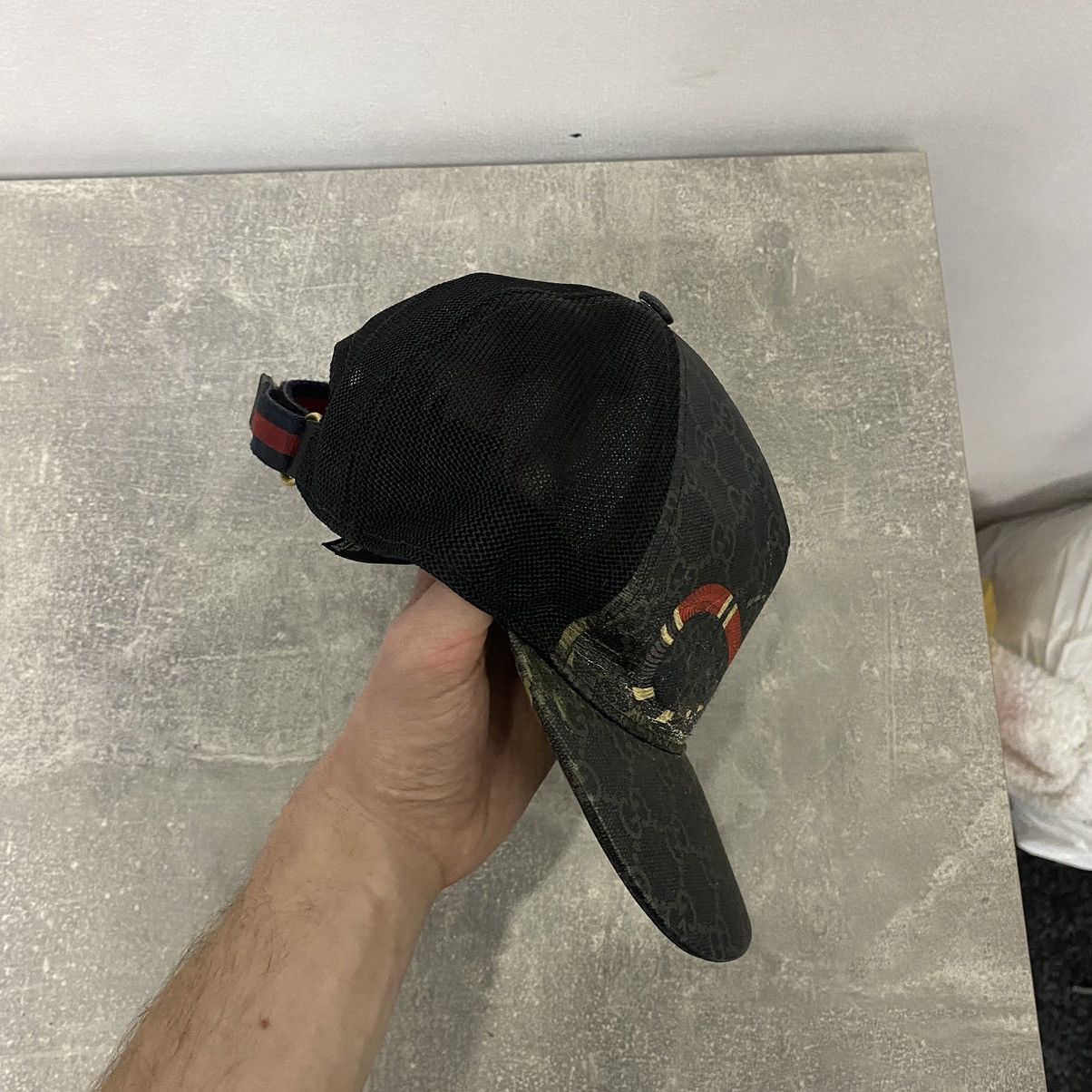 Gucci Gucci Snake Monogram Cap Hat Size 32 - 2 Thumbnail