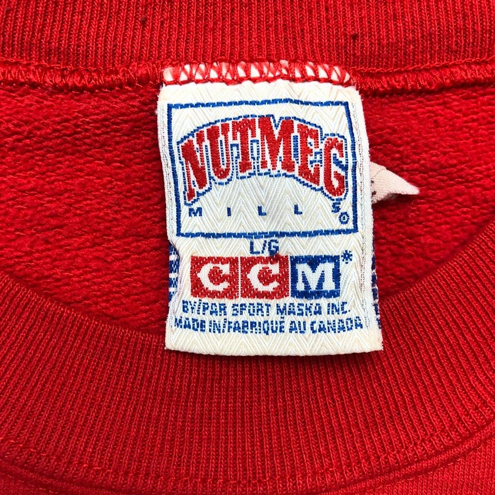 Ccm × Vintage Vintage Nutmeg CCM Blank Sweatshirt Pullover 90s Crewneck Size US L / EU 52-54 / 3 - 6 Thumbnail