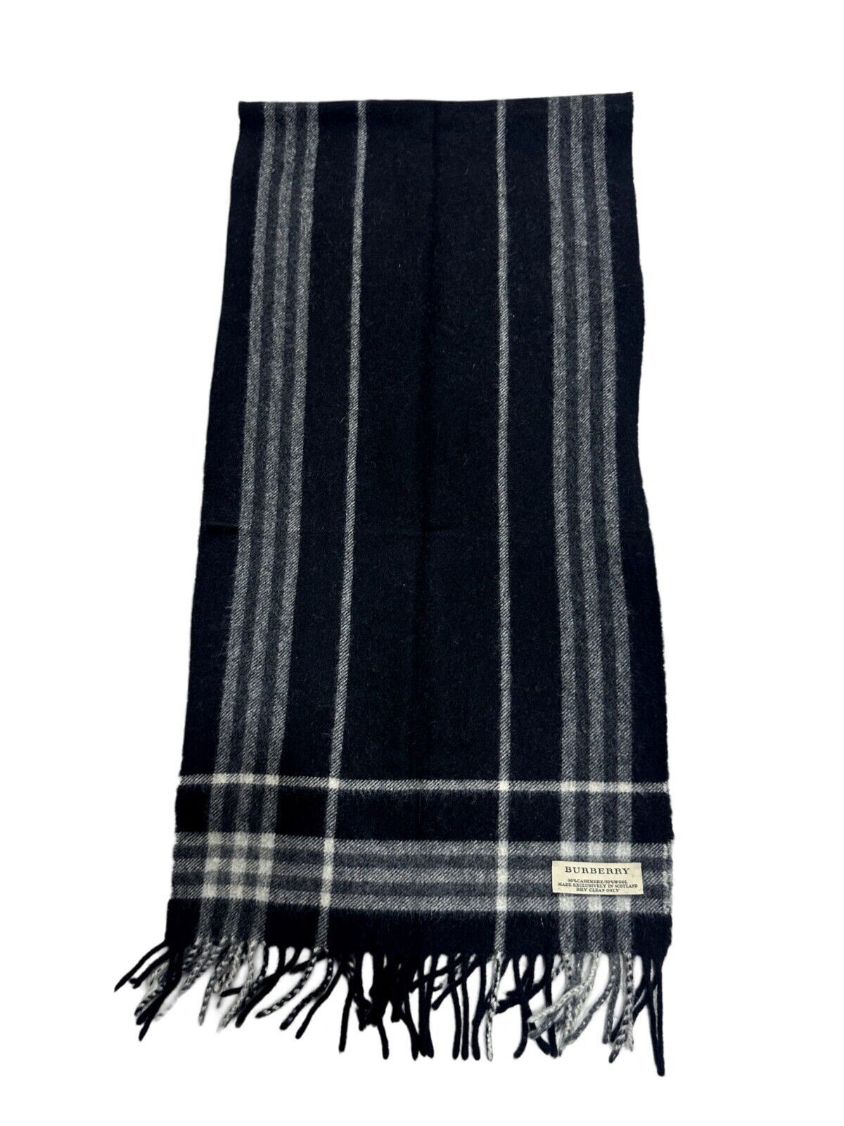 Burberry Burberry Vintage Unisex Scarf 50%Cashmere 50%Wool Size ONE SIZE - 4 Thumbnail