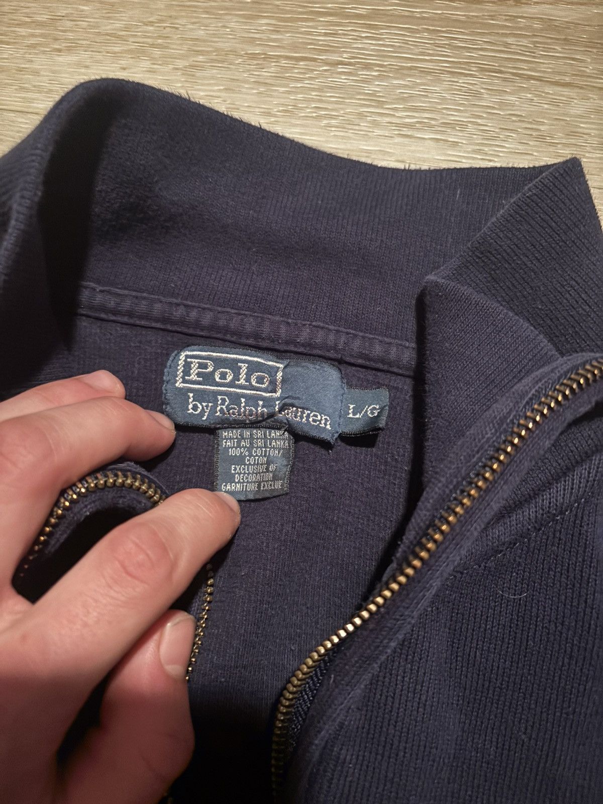 Polo Ralph Lauren Navy Ralph Lauren Polo Quarter Zip Size US L / EU 52-54 / 3 - 2 Thumbnail
