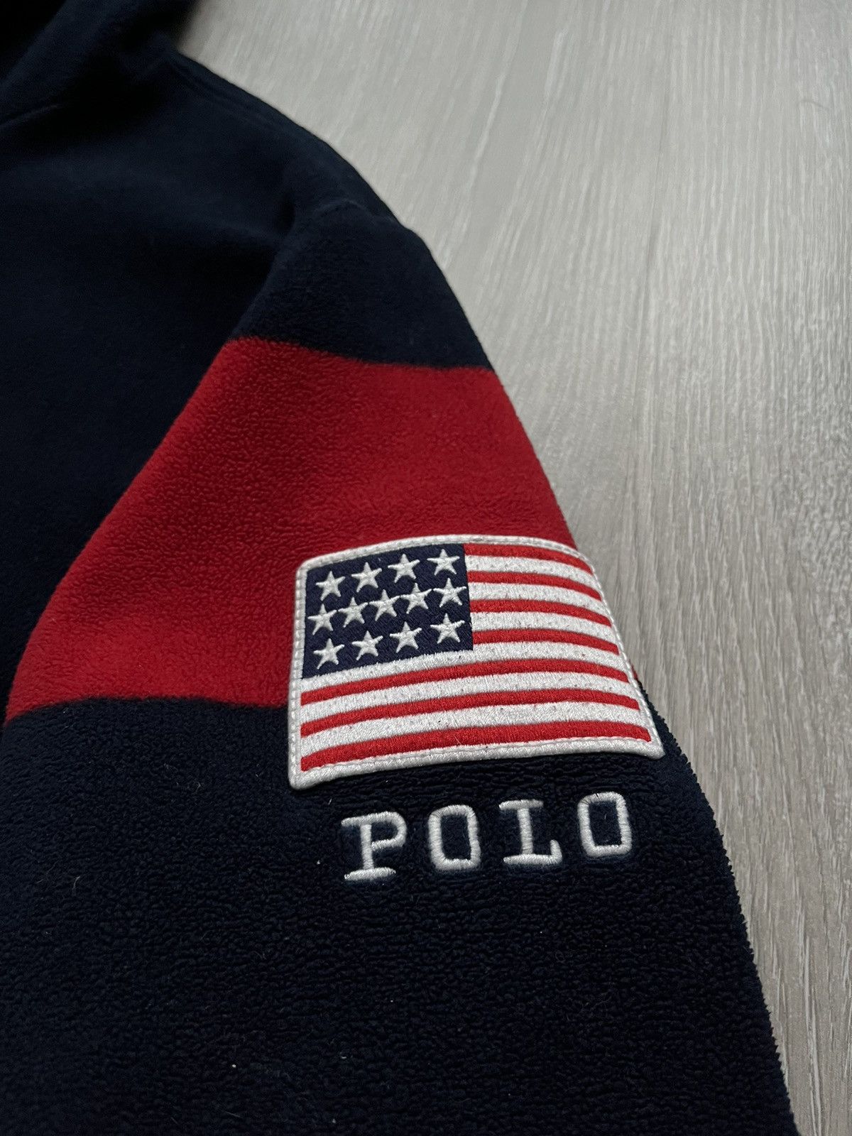 Polo Ralph Lauren Polo Ralph Lauren Fllece Hoodie Big USA Flag Logo Size US S / EU 44-46 / 1 - 6 Thumbnail