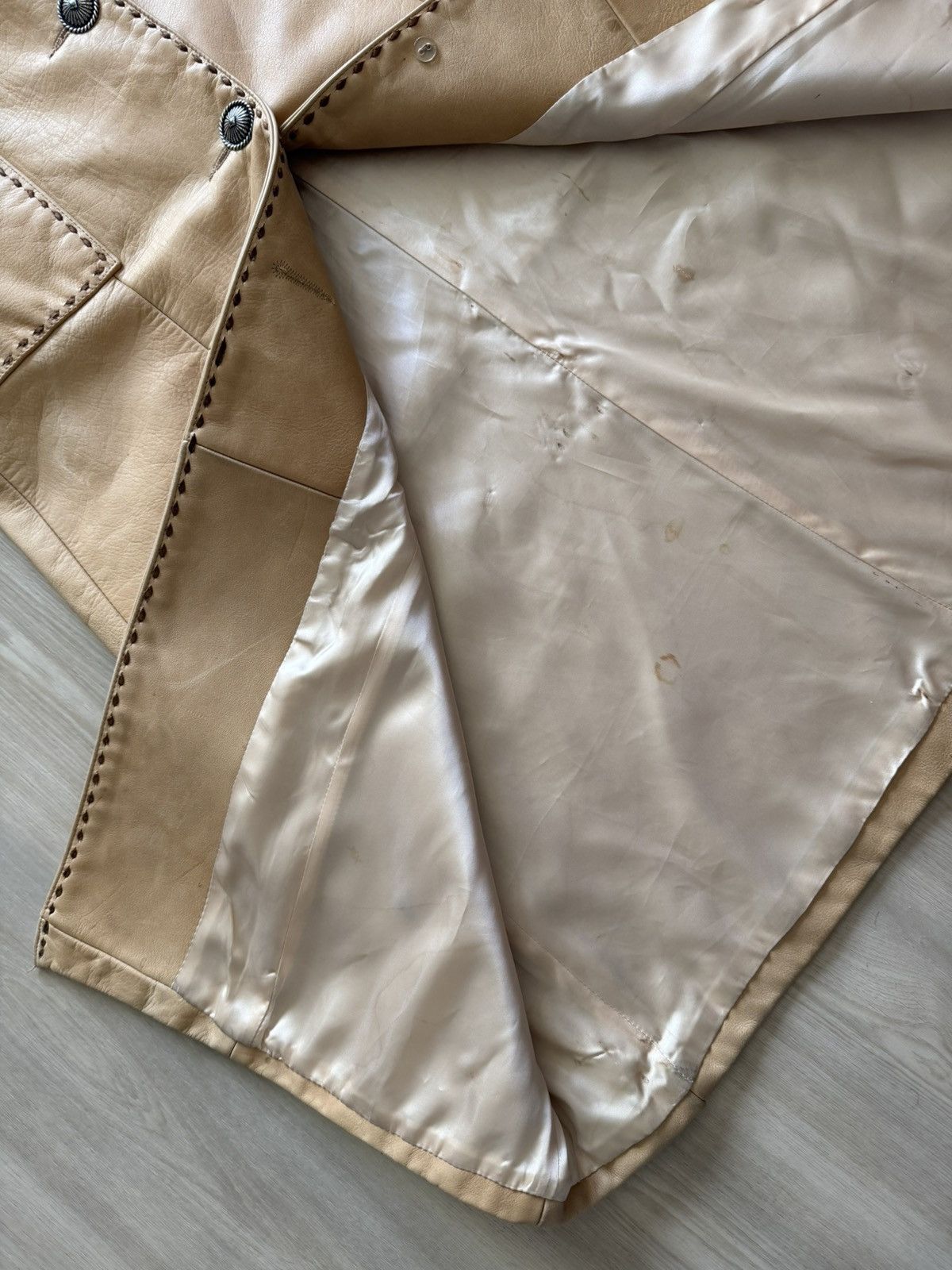 Vintage Vintage Alamo Leather Wear Western Coat Sz S USA *Flaws Size S / US 4 / IT 40 - 8 Thumbnail