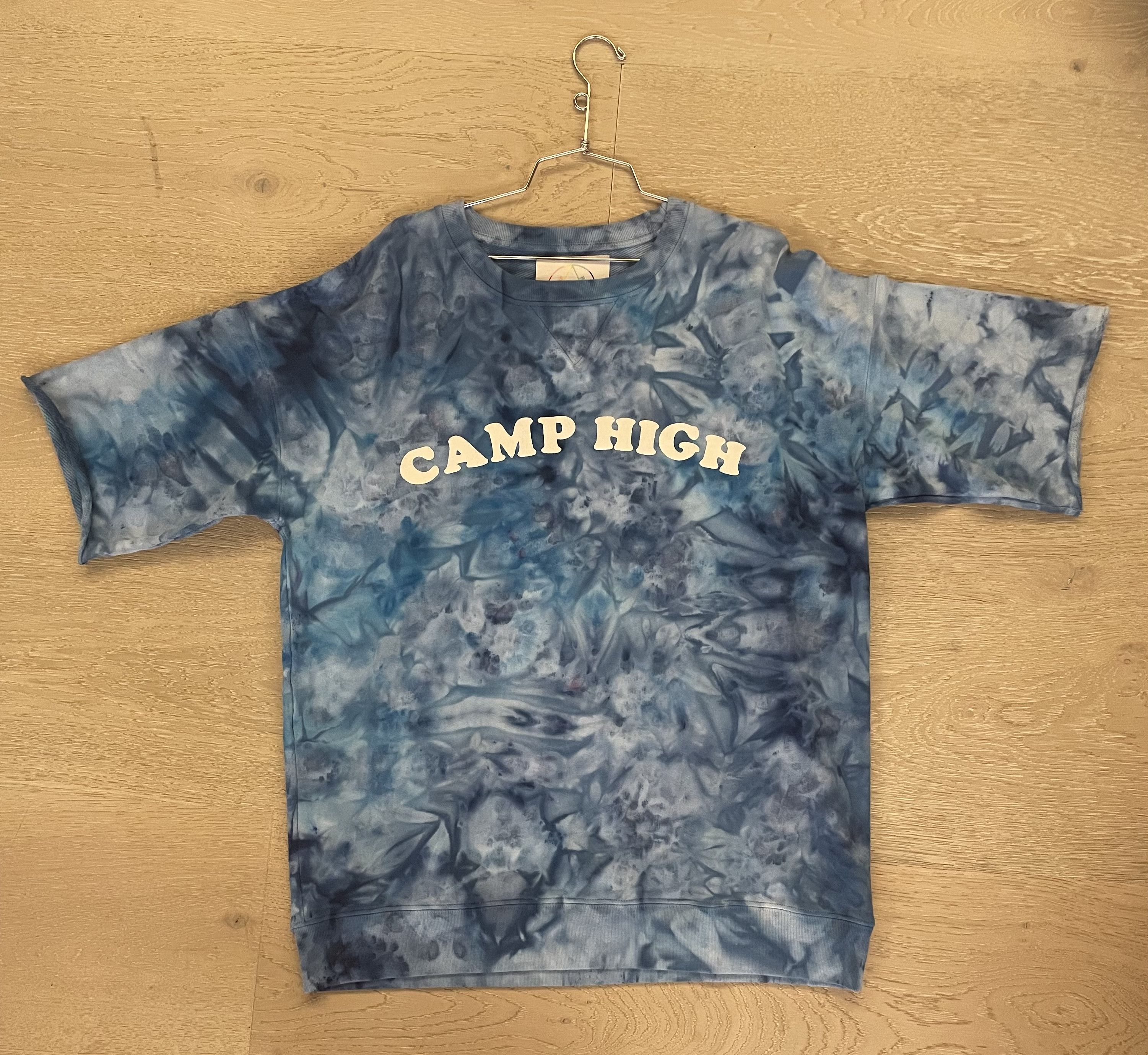 image of 2 Camp High Collective Tie Dye Sweatshirts in Blue, Men's (Size Large)