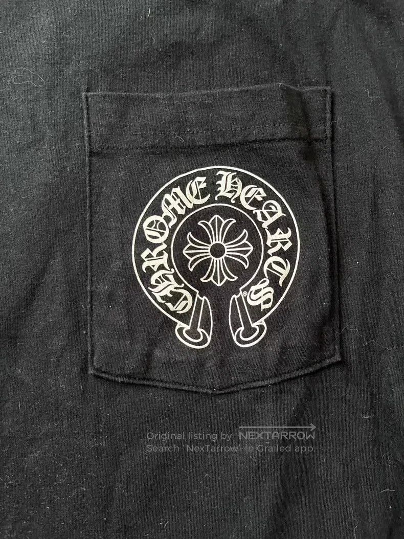 Chrome Hearts CHROME HEARTS Size M Cross flower arm horseshoe printed lon Size US M / EU 48-50 / 2 - 3 Thumbnail