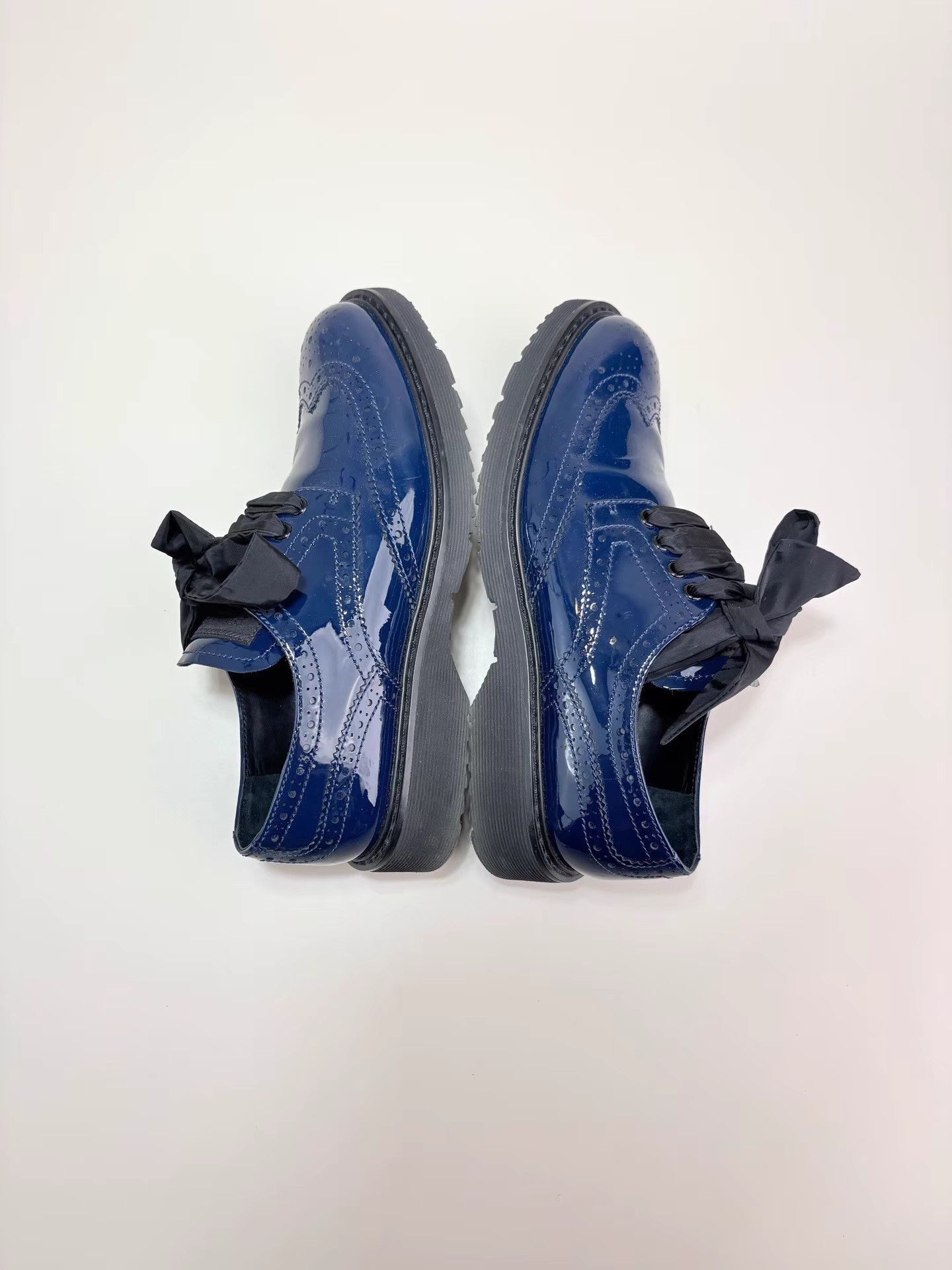 Prada PRADA Brogue Carved Bow Platform Shoes Size US 6.5 / IT 36.5 - 5 Thumbnail